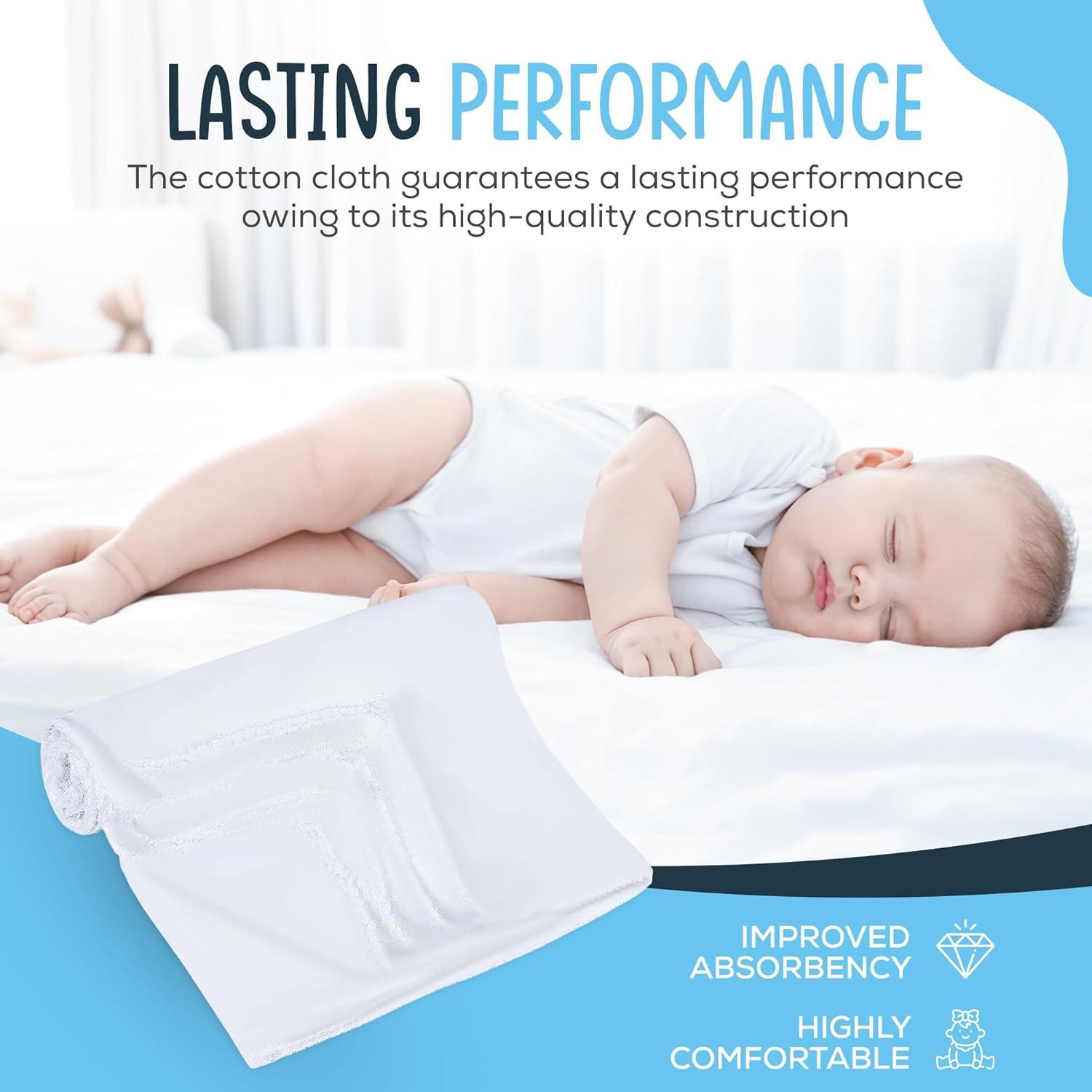 Paños de Tela para Pañales Linteum 12 Unidades 30x40 cm Algodón