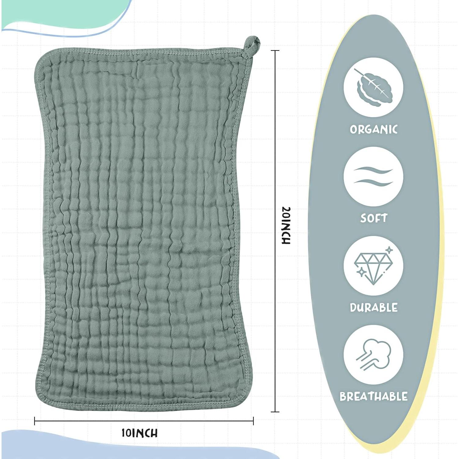 Paquete de 6 Pañales de Muselina Irenare 50.8x25.4 cm