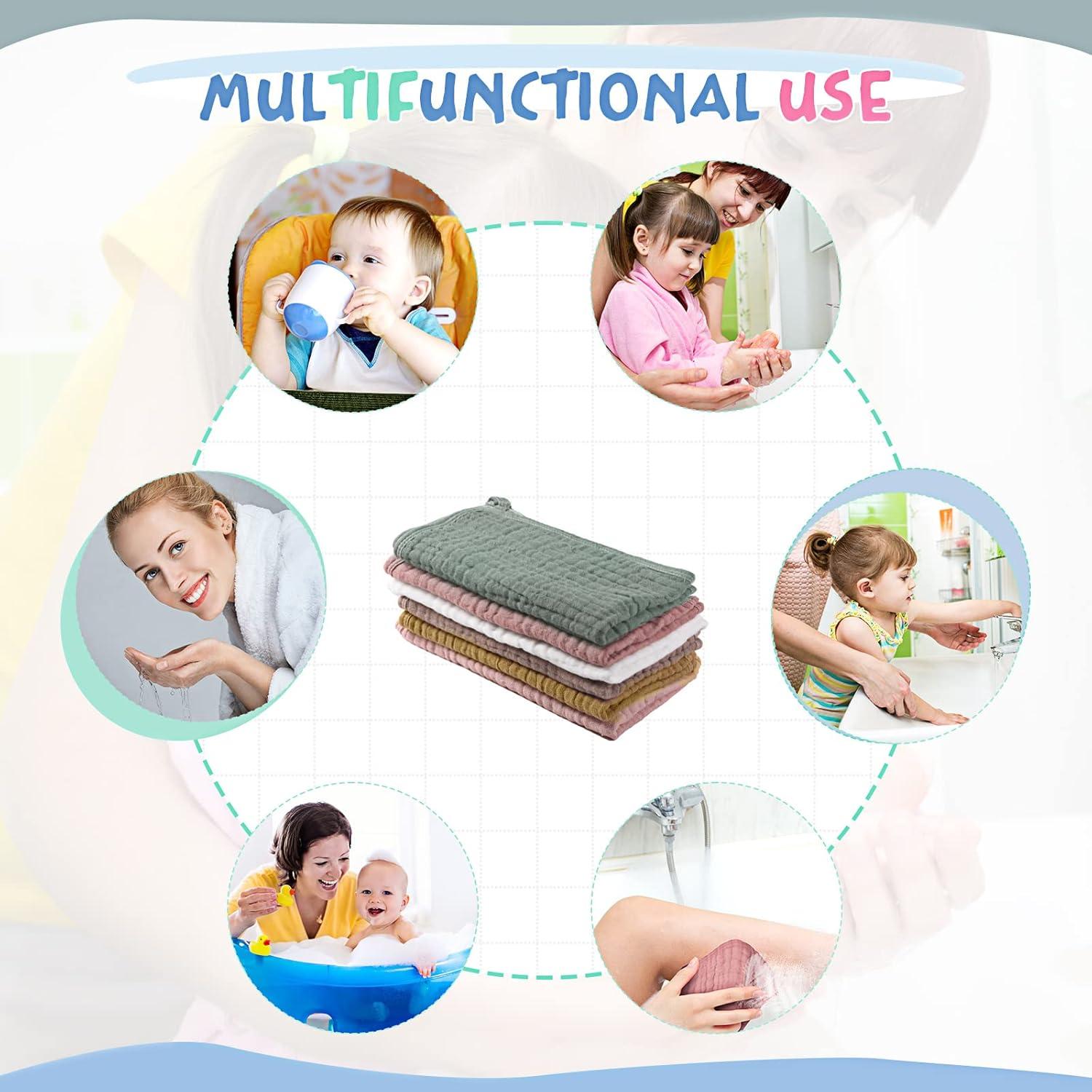 Paquete de 6 Pañales de Muselina Irenare 50.8x25.4 cm