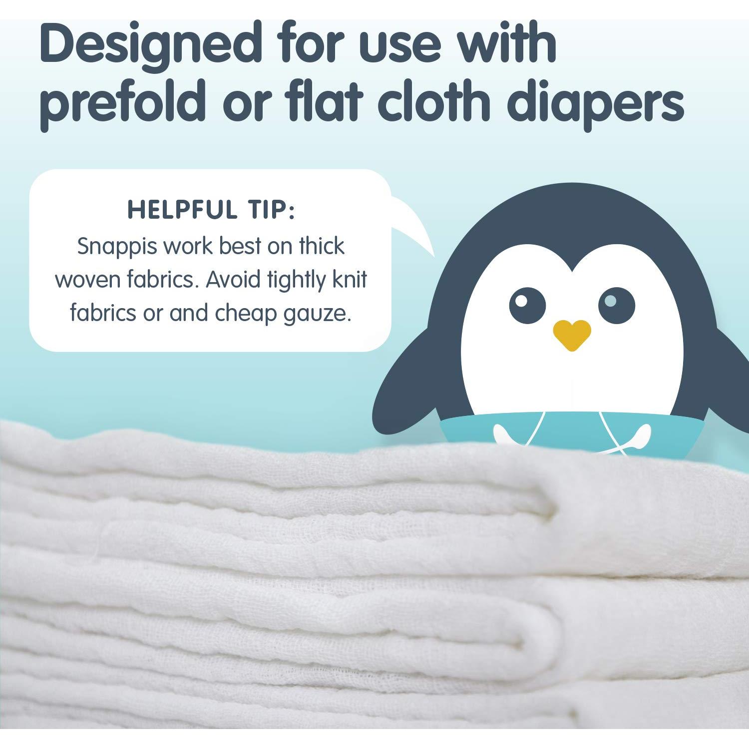 Ajustadores de Pañales de Tela Snappi - 1 Unidad - Gris/Verde/Naranja