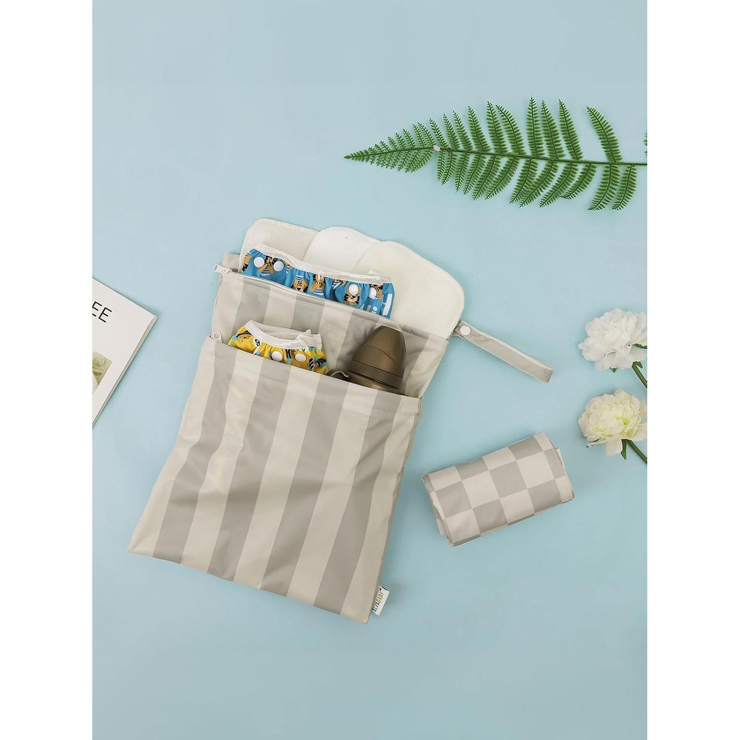 Bolsa de Pañales Húmeda/Seca ALVABABY LZ8485 Impermeable