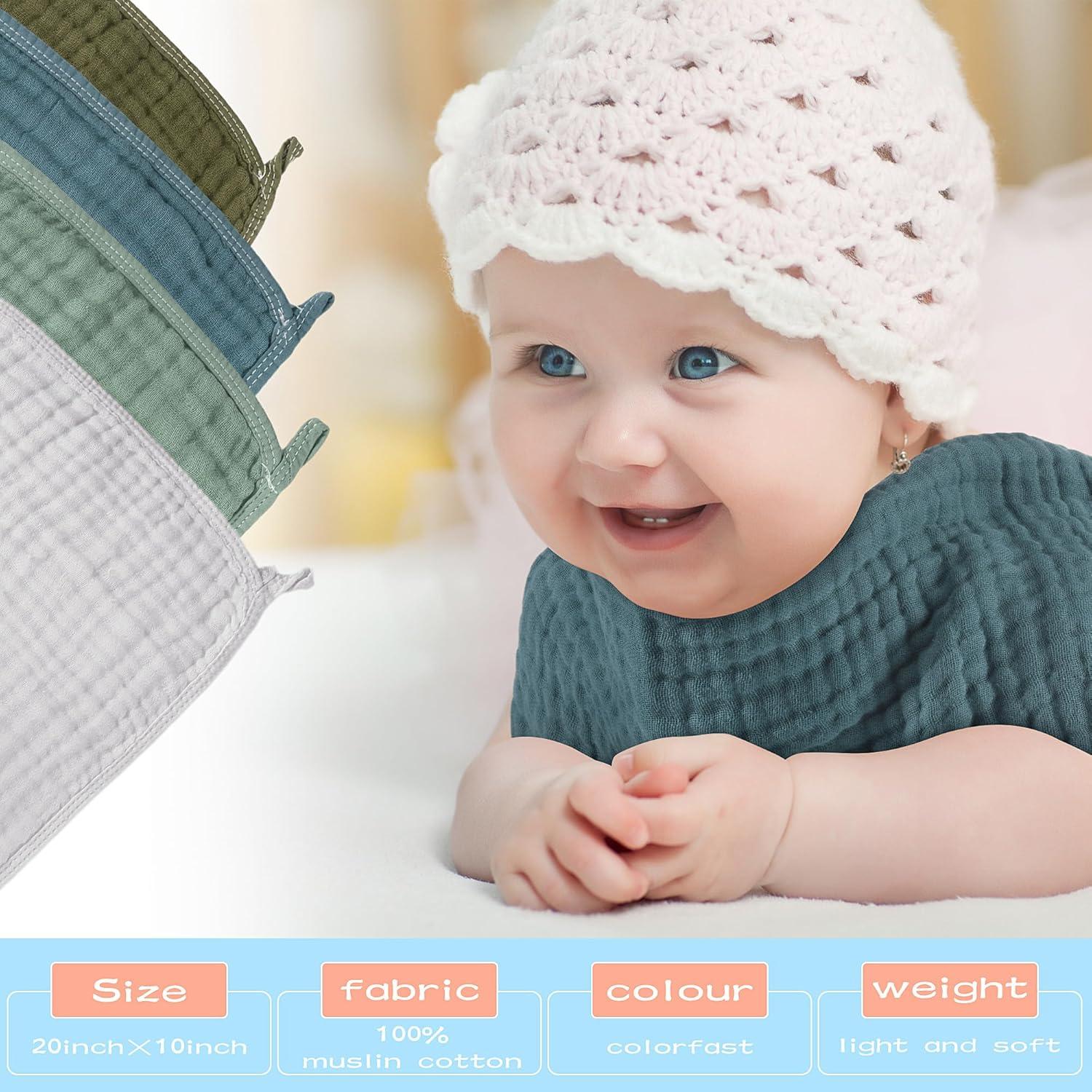 20 Pañales de Eructo Buryeah 50x25 cm Algodón Absorbente