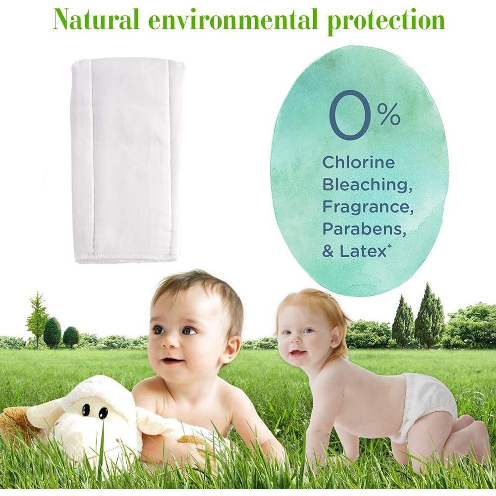 Pañales de tela prefold Fasoar 100% algodón 6 unidades