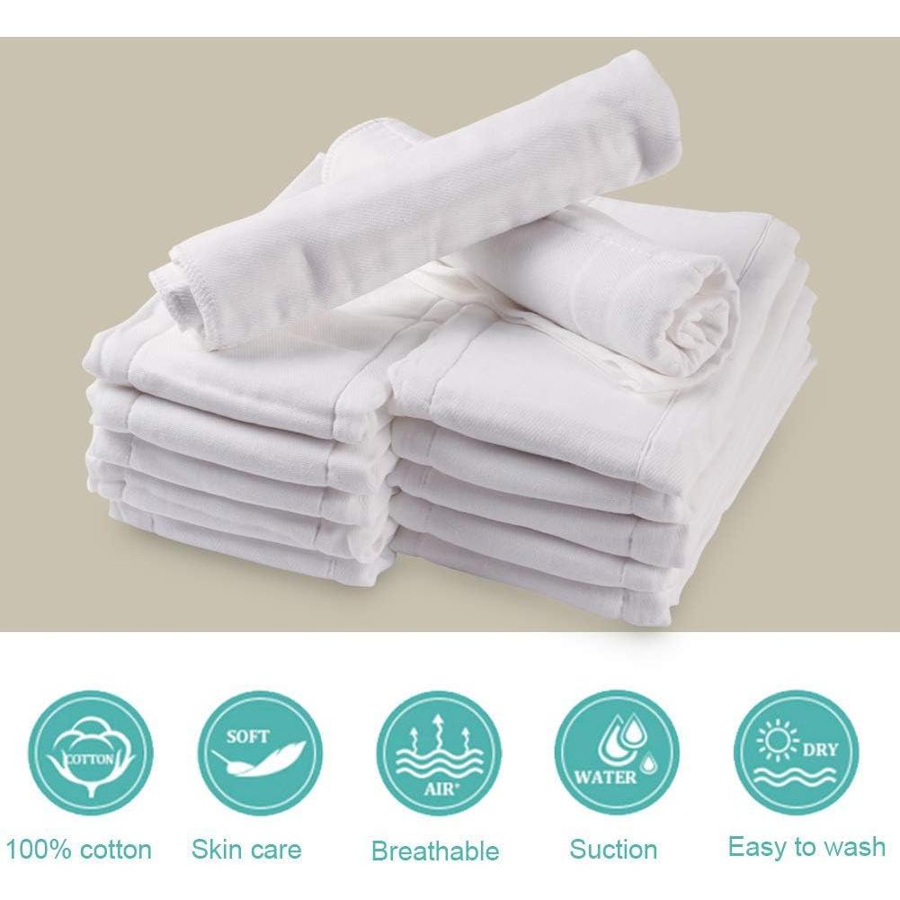 Pañales de tela prefold Fasoar 100% algodón 6 unidades