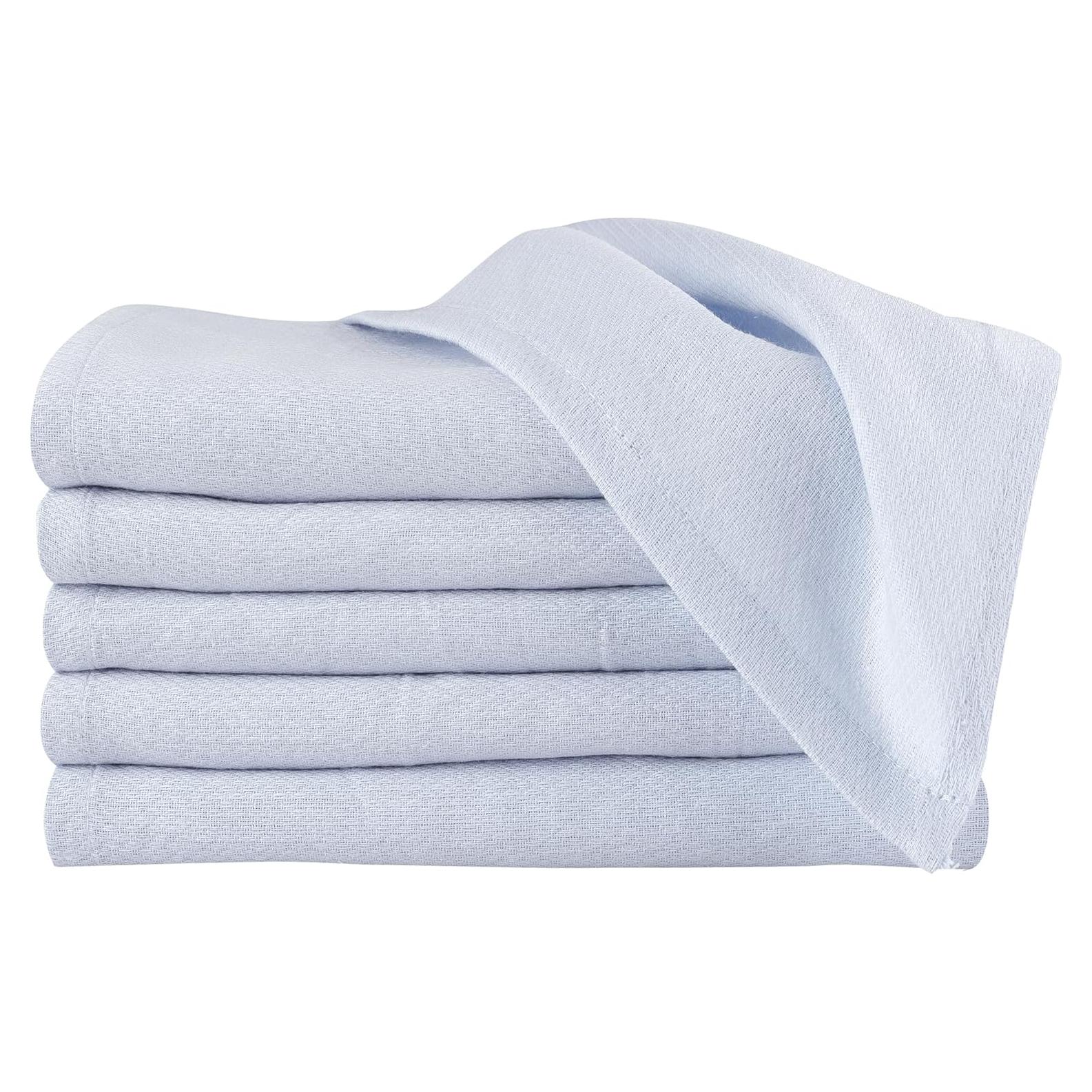 Paquete de 6 Pañales de Tela Algodón 100% Natural Little Pipers - Azul