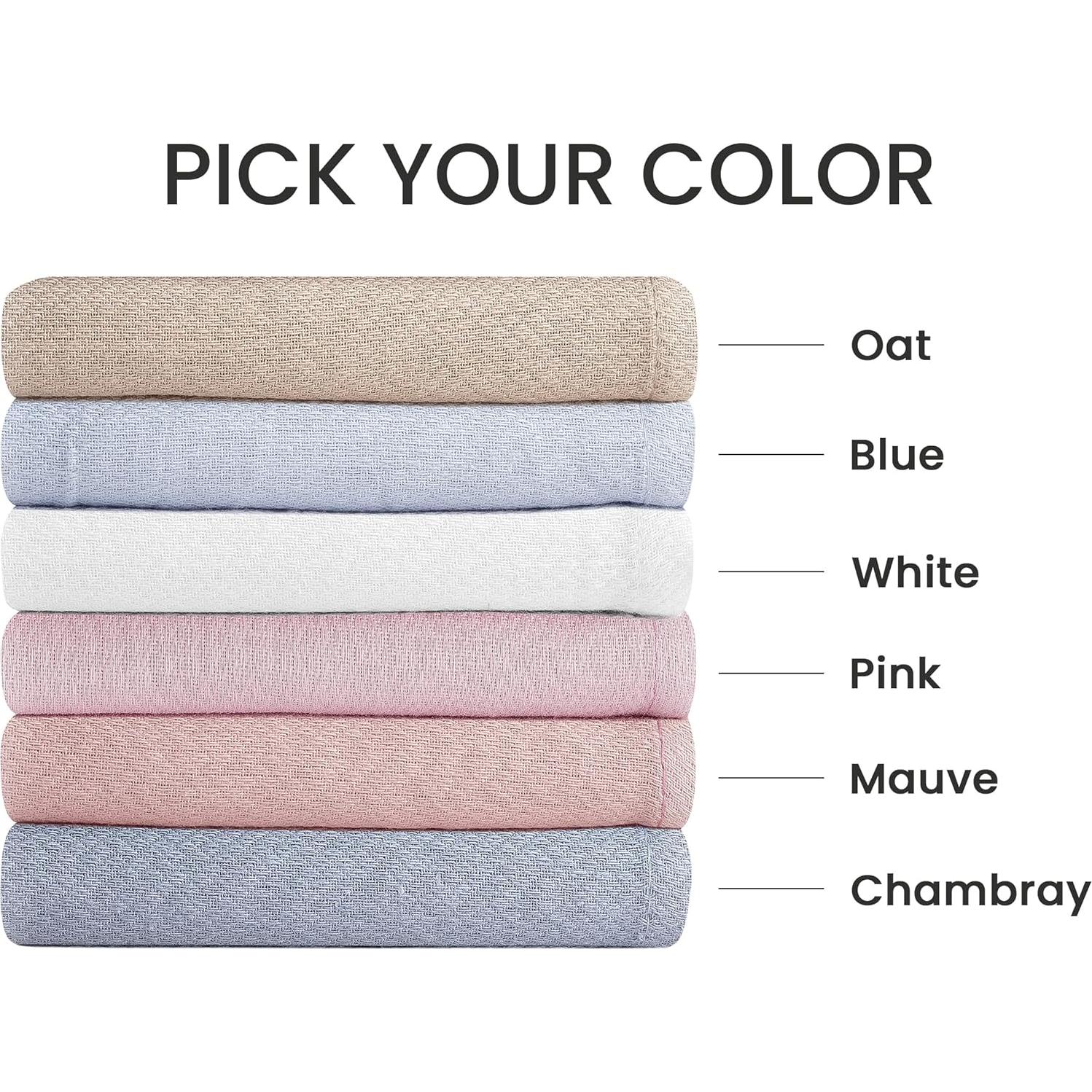 Paquete de 6 Pañales de Tela Algodón 100% Natural Little Pipers - Azul