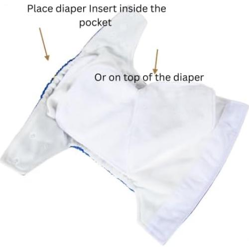 Paquete de 20 Pañales de Tela Reutilizables KaWaii Baby - Ajustables