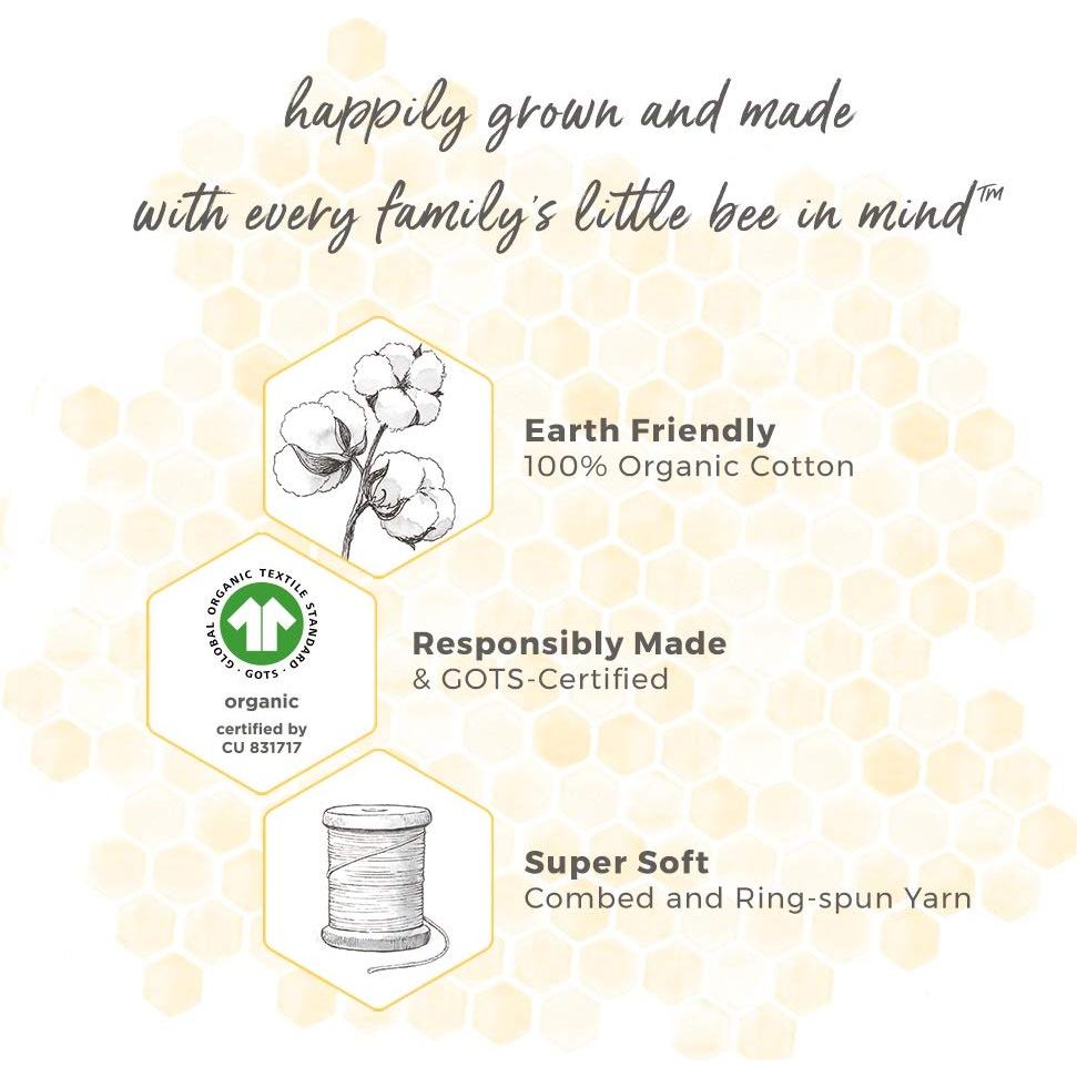 Paquete de 5 Paños de Eructo Burt's Bees 100% Algodón Orgánico