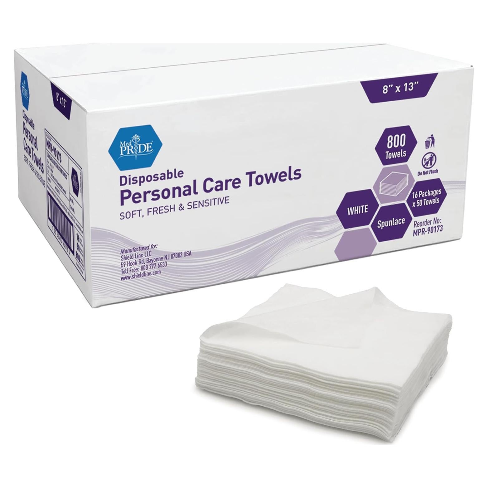 Toallitas Desechables Secas MED PRIDE 800 Unidades Cuidado Personal