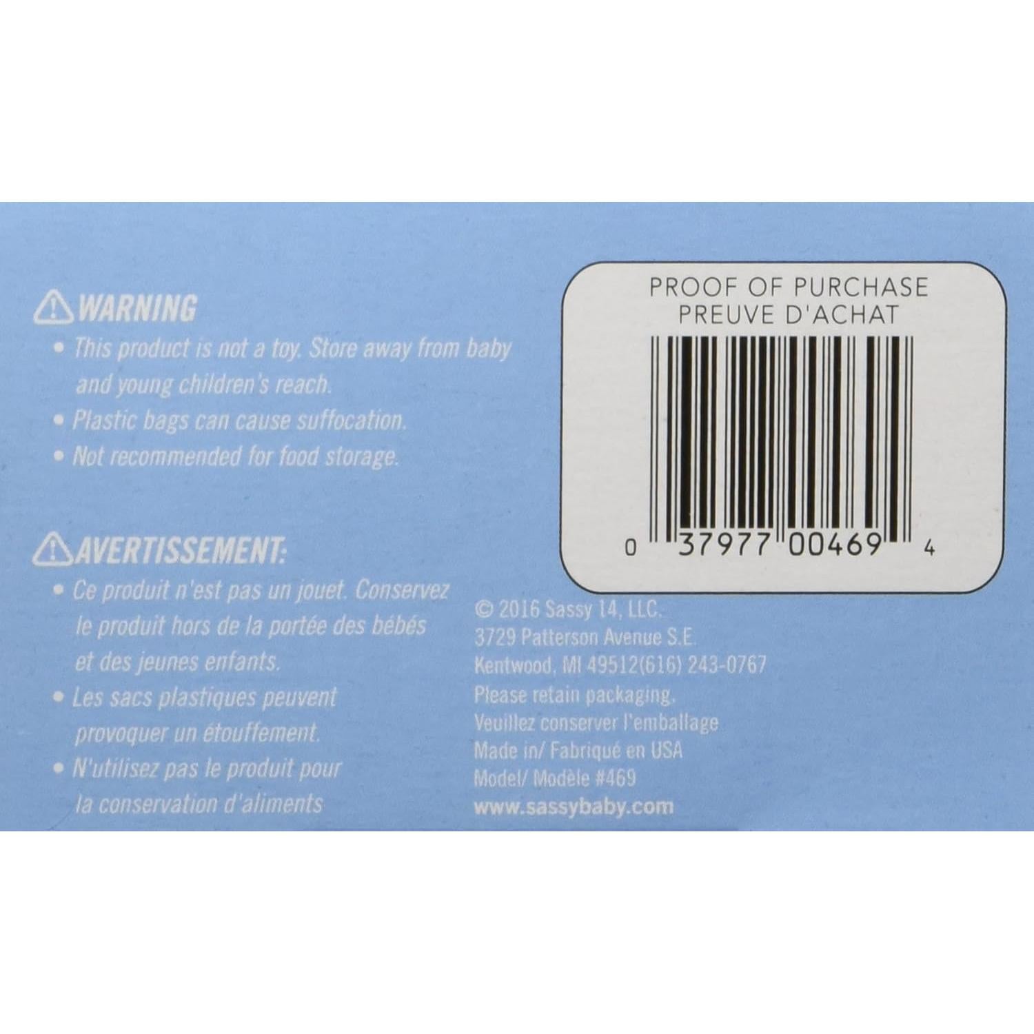 Sacos Desechables para Pañales Sassy Baby 200 Unidades