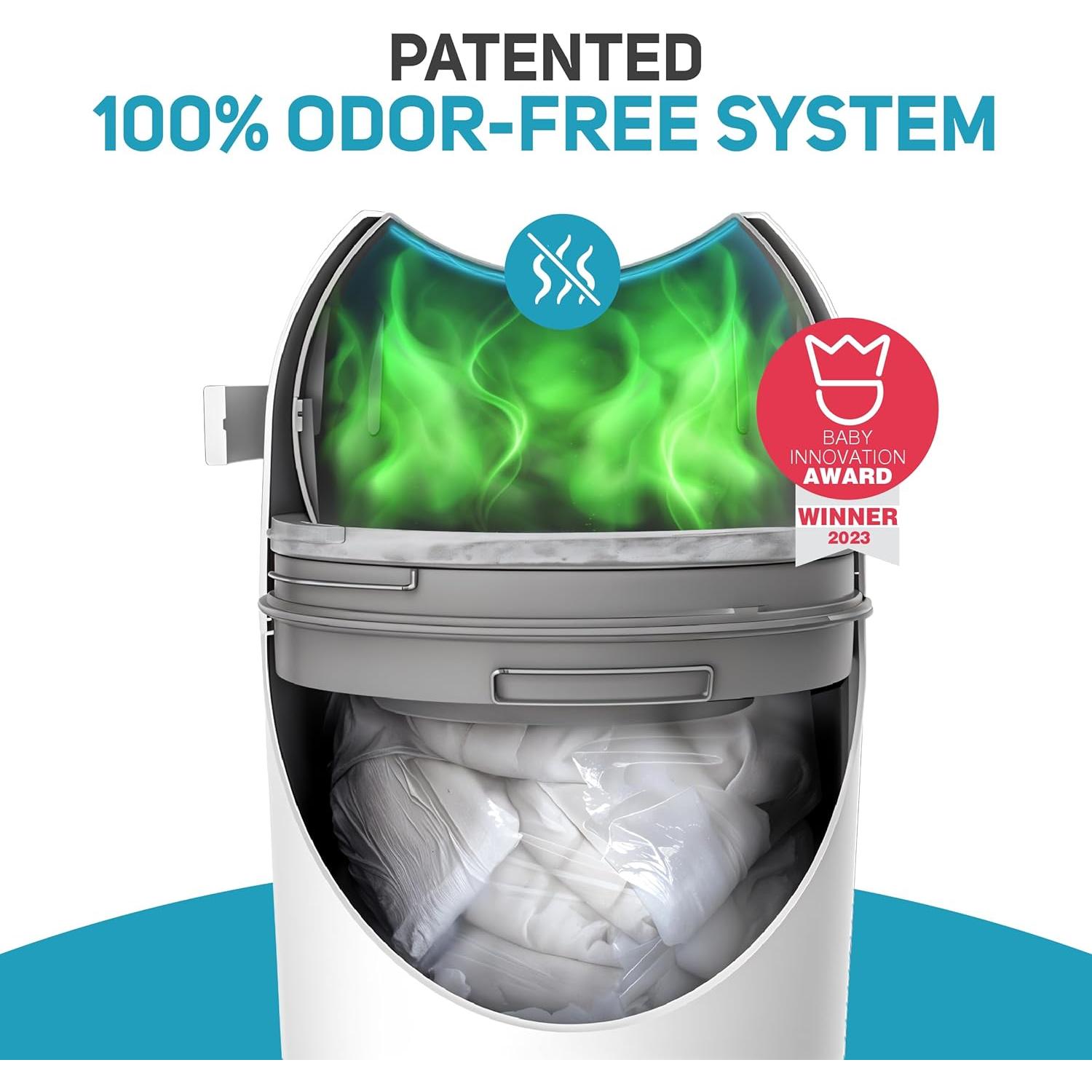 Cubo de Pañales L.A. Baby Blanco 35.2L Libre de Olores