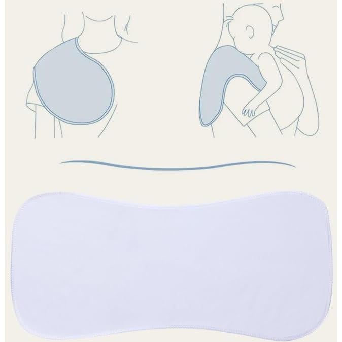 Paquete de 8 Paños para Eructar Bebés LazyRhino, 23x46 cm