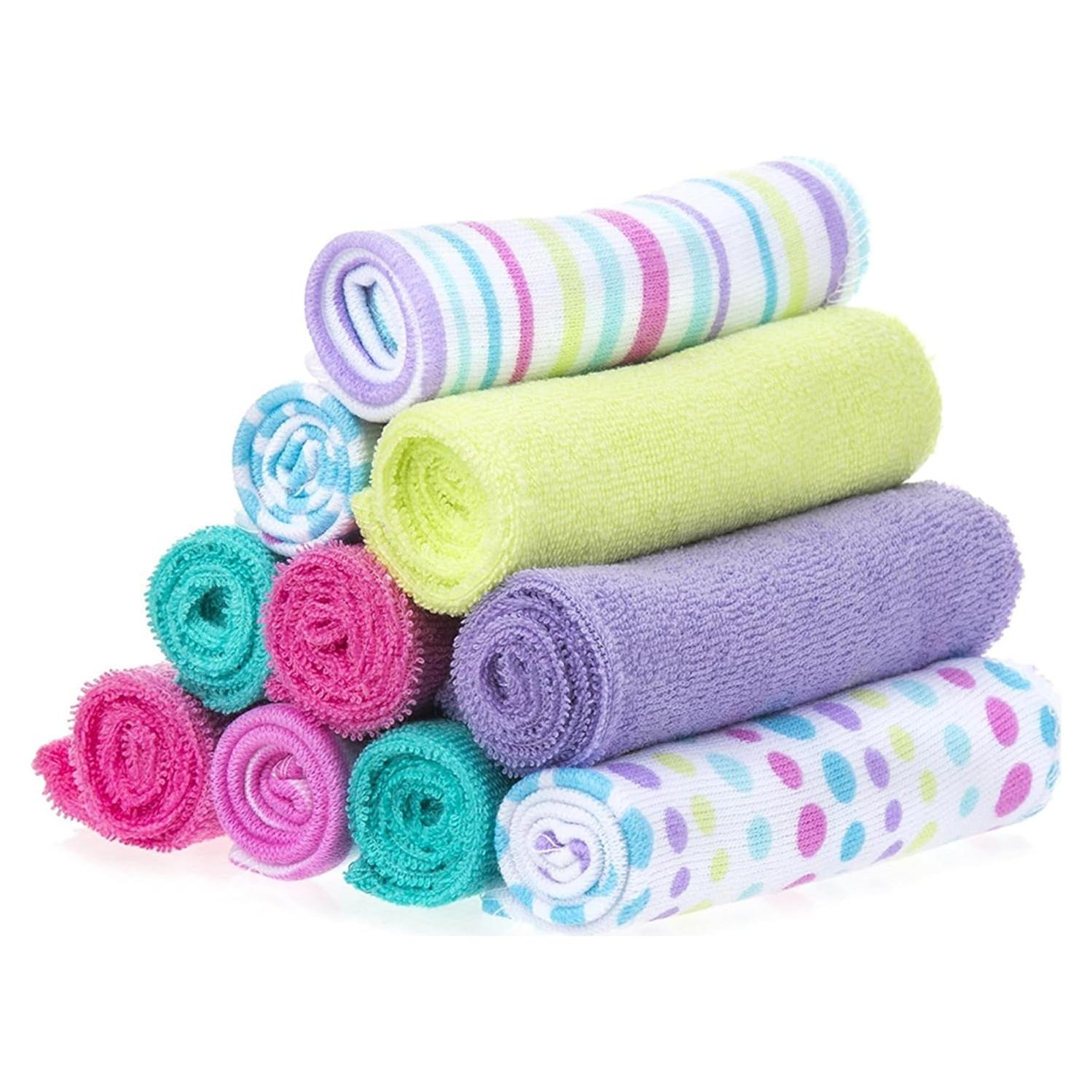 Juego de Toallitas de Lavado SpaSilk para Bebés - 10 Unidades Aqua