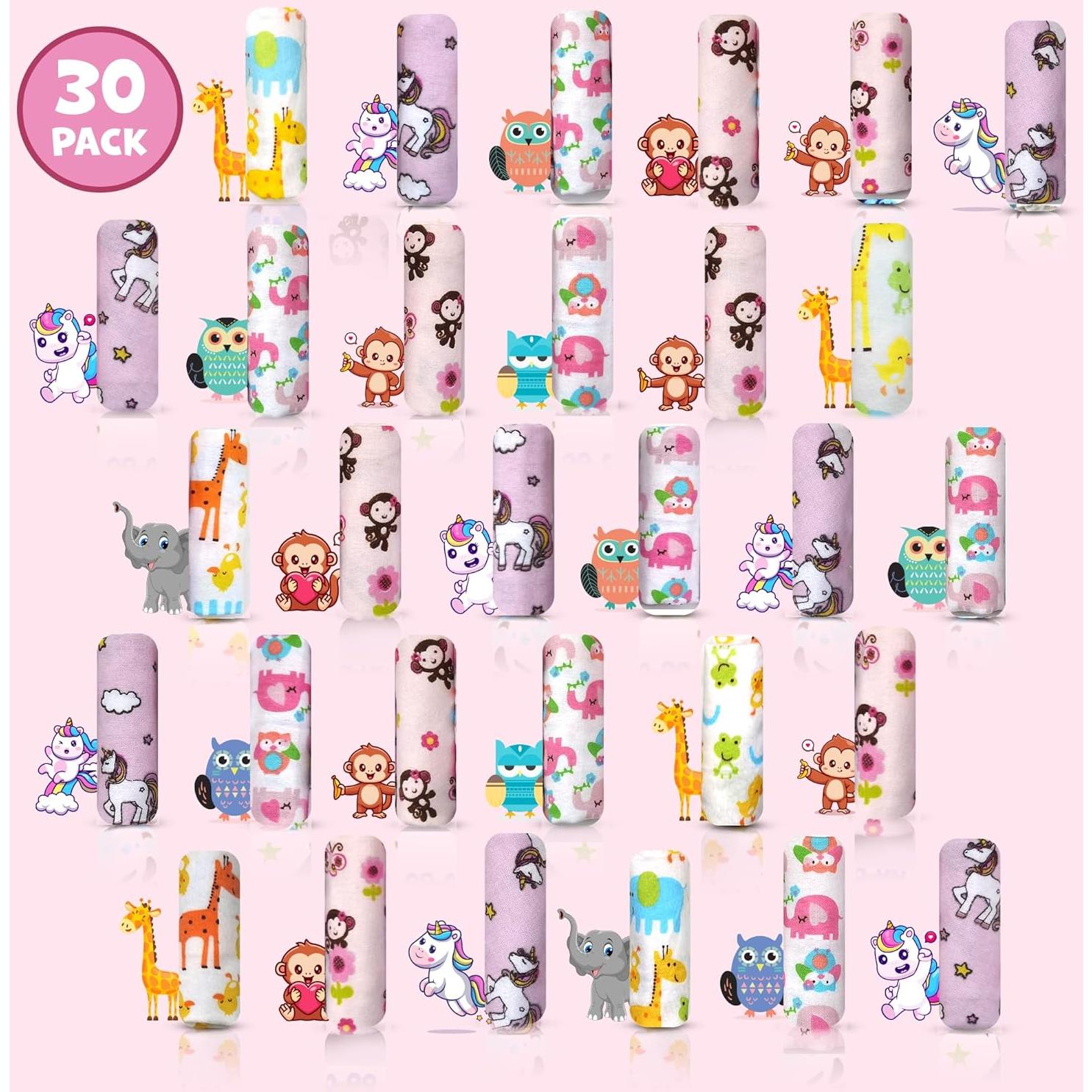 Paquete de 30 Paños de Baño Omilion 100% Algodón 18x25 cm