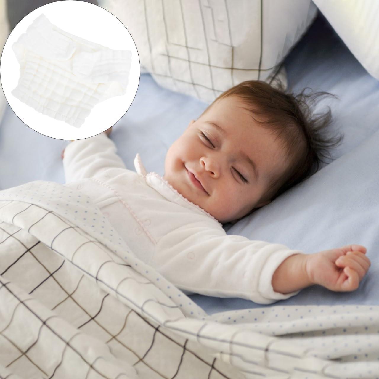 Pañales Lavables Healifty Algodón Puro para Recién Nacidos 5 Piezas