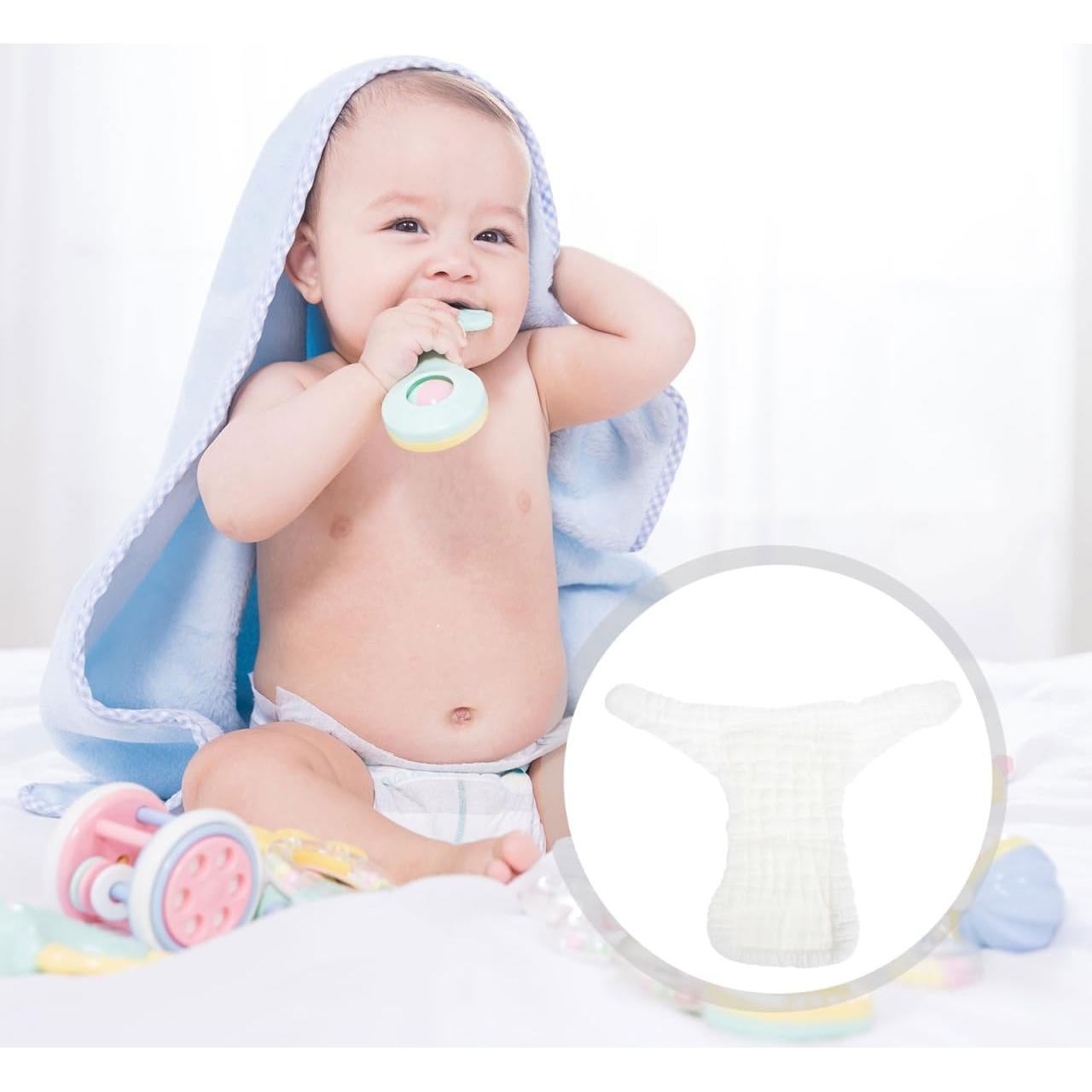 Pañales Lavables Healifty Algodón Puro para Recién Nacidos 5 Piezas