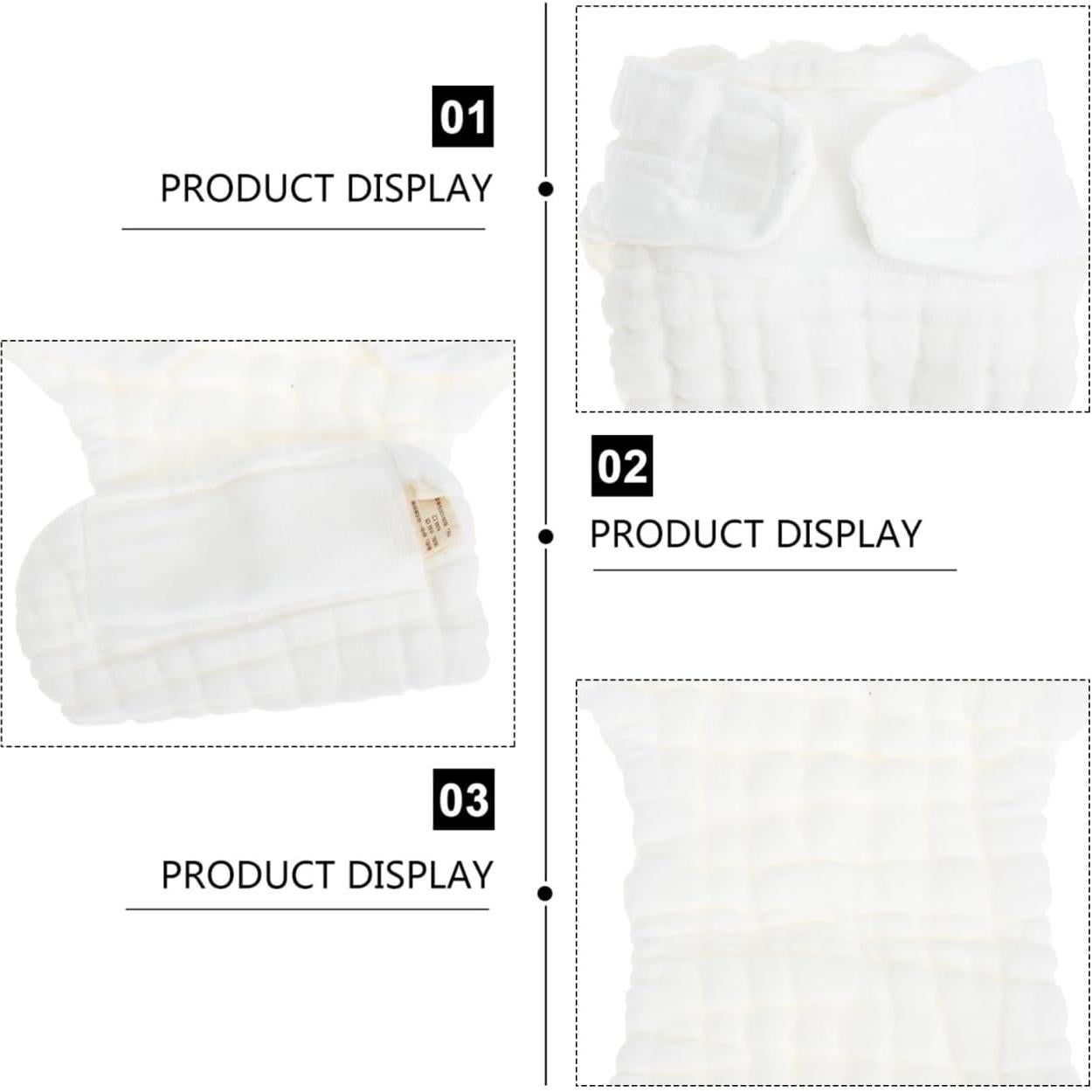 Pañales Lavables Healifty Algodón Puro para Recién Nacidos 5 Piezas