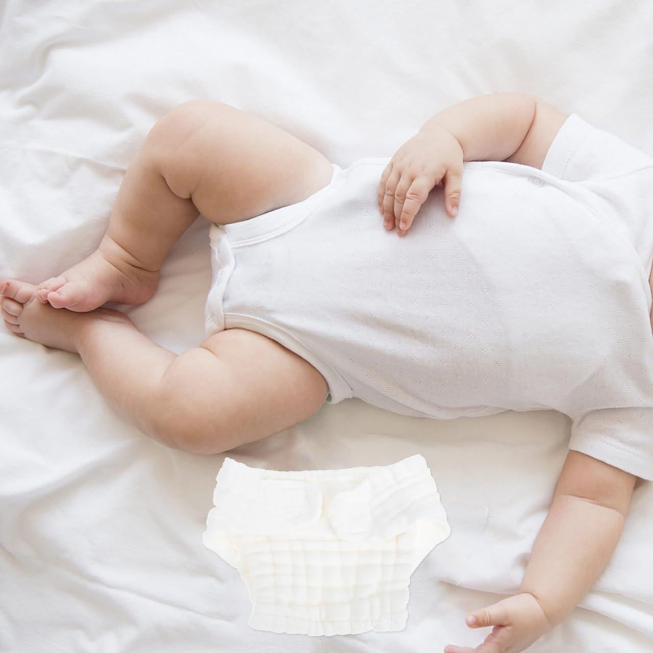 Pañales Lavables Healifty Algodón Puro para Recién Nacidos 5 Piezas