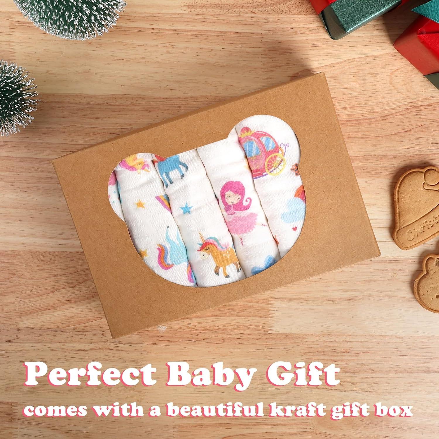 Paños de Eructo para Bebés Decalsweet 100% Algodón 6 Piezas