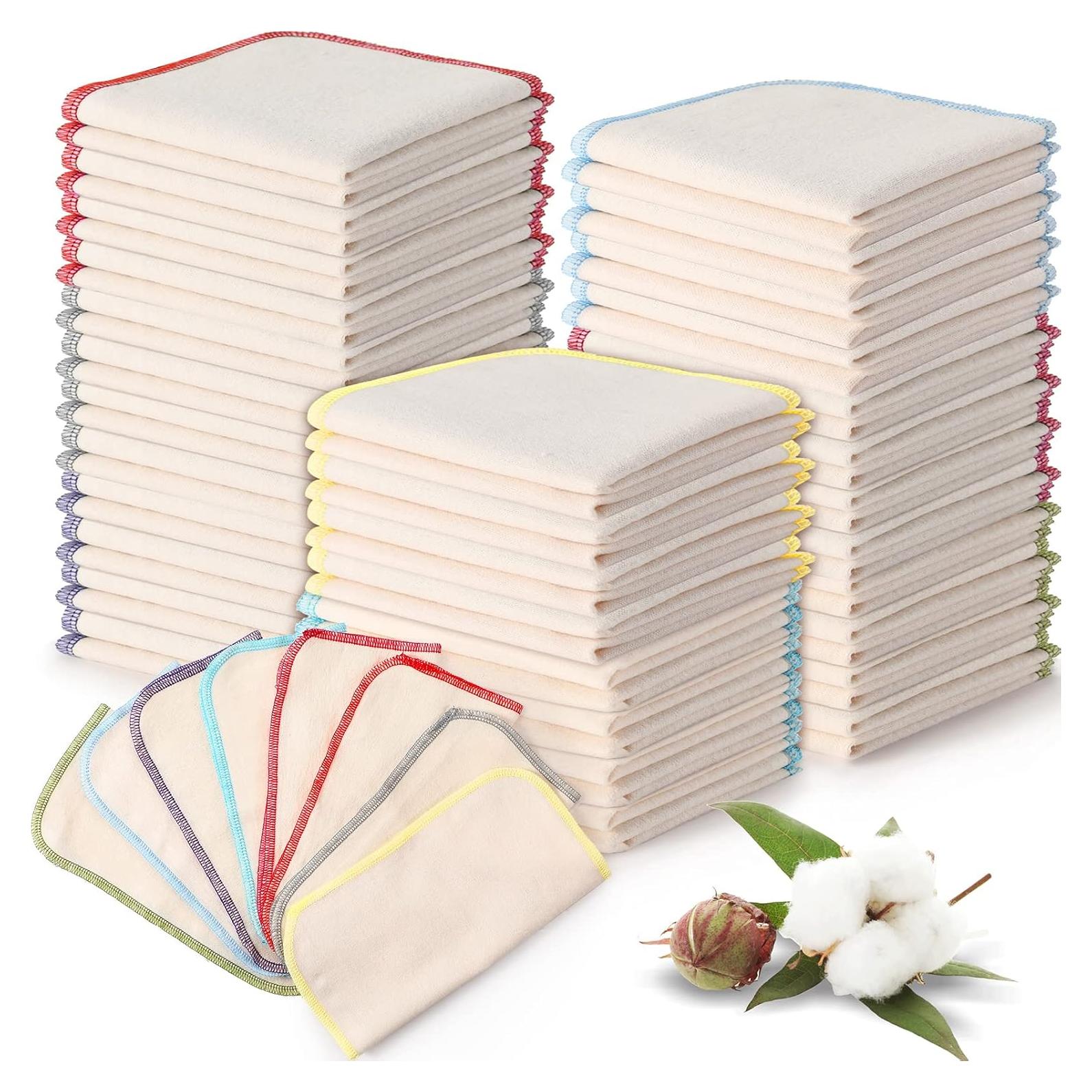 Pañuelos de Tela Reutilizables Zopeal 64 Pcs 20.5x20.5cm