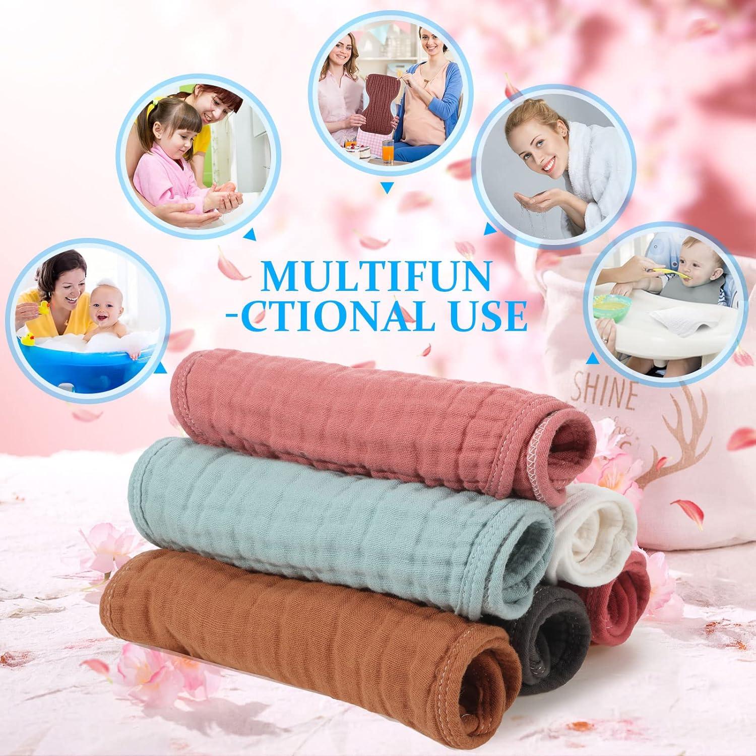 Pañales de Muselina Frienda 6 Piezas 22x50 cm Colorido