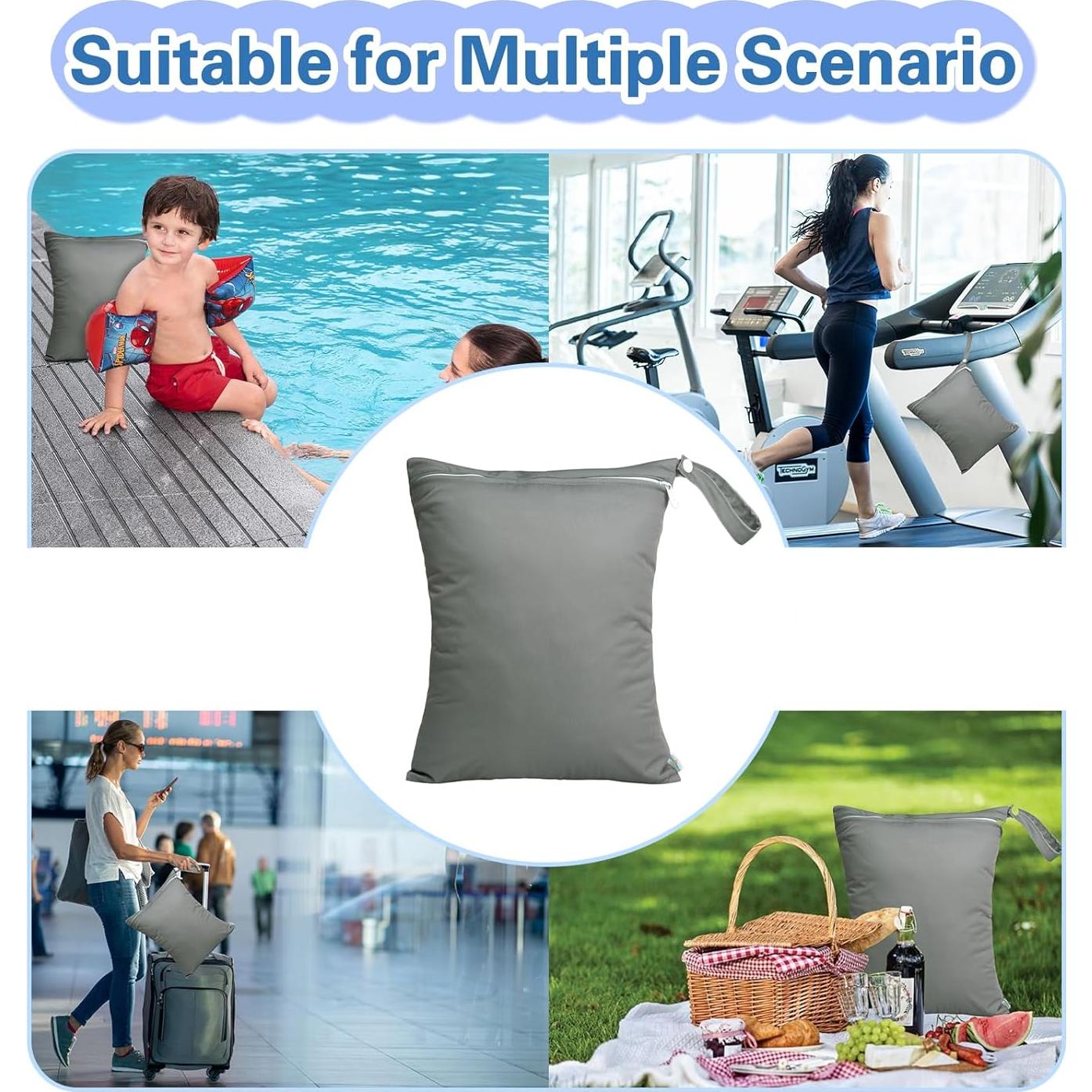 Bolsa Impermeable Húmeda y Seca Babygoal Verde 36x30cm