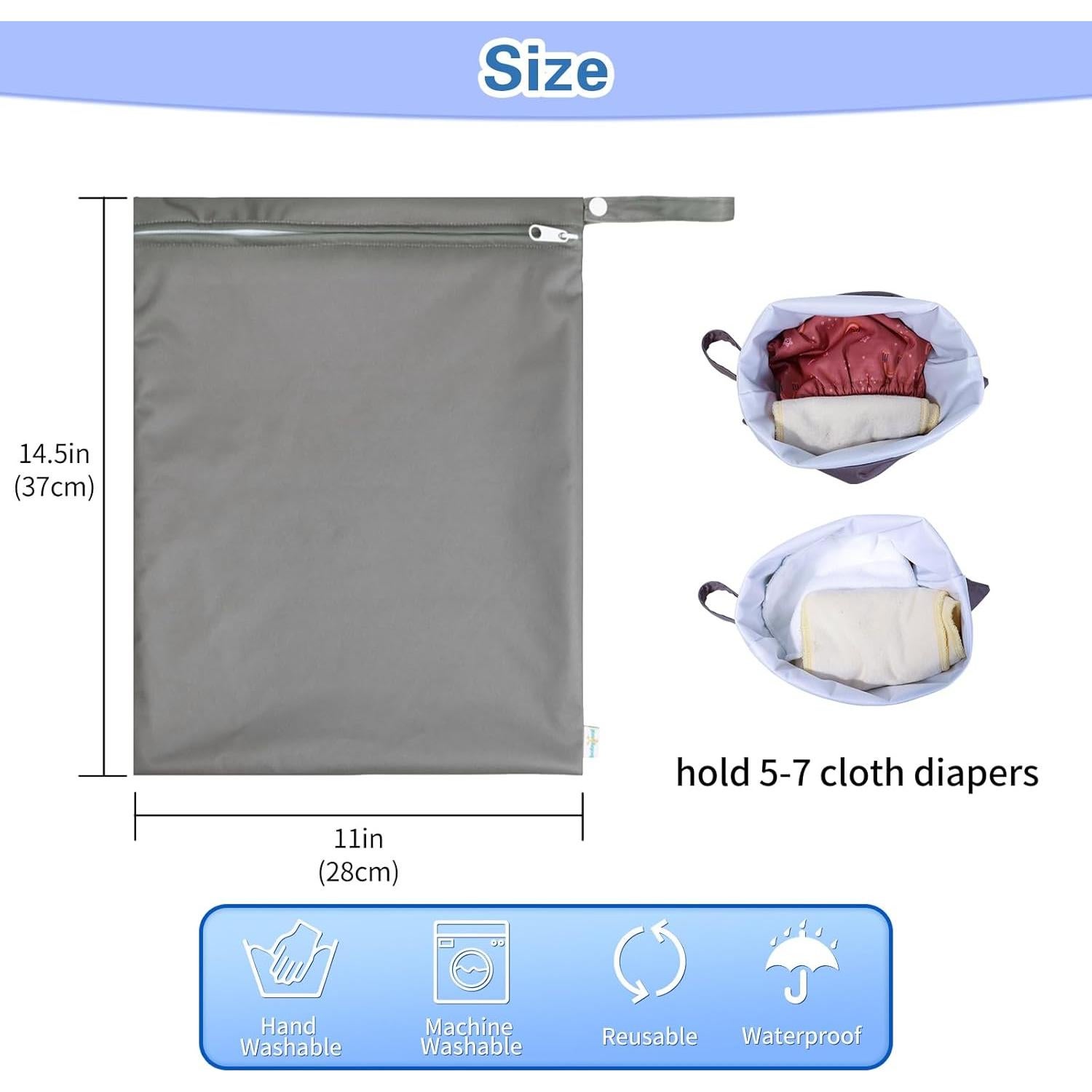 Bolsa Impermeable Húmeda y Seca Babygoal Verde 36x30cm