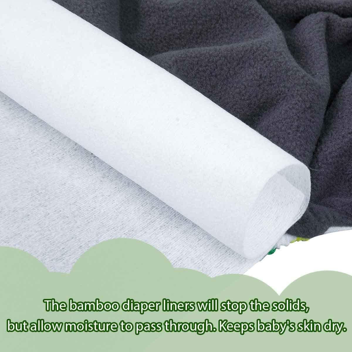 Forros Desechables para Pañales de Tela ALVABABY 100 Hojas 30x18 cm