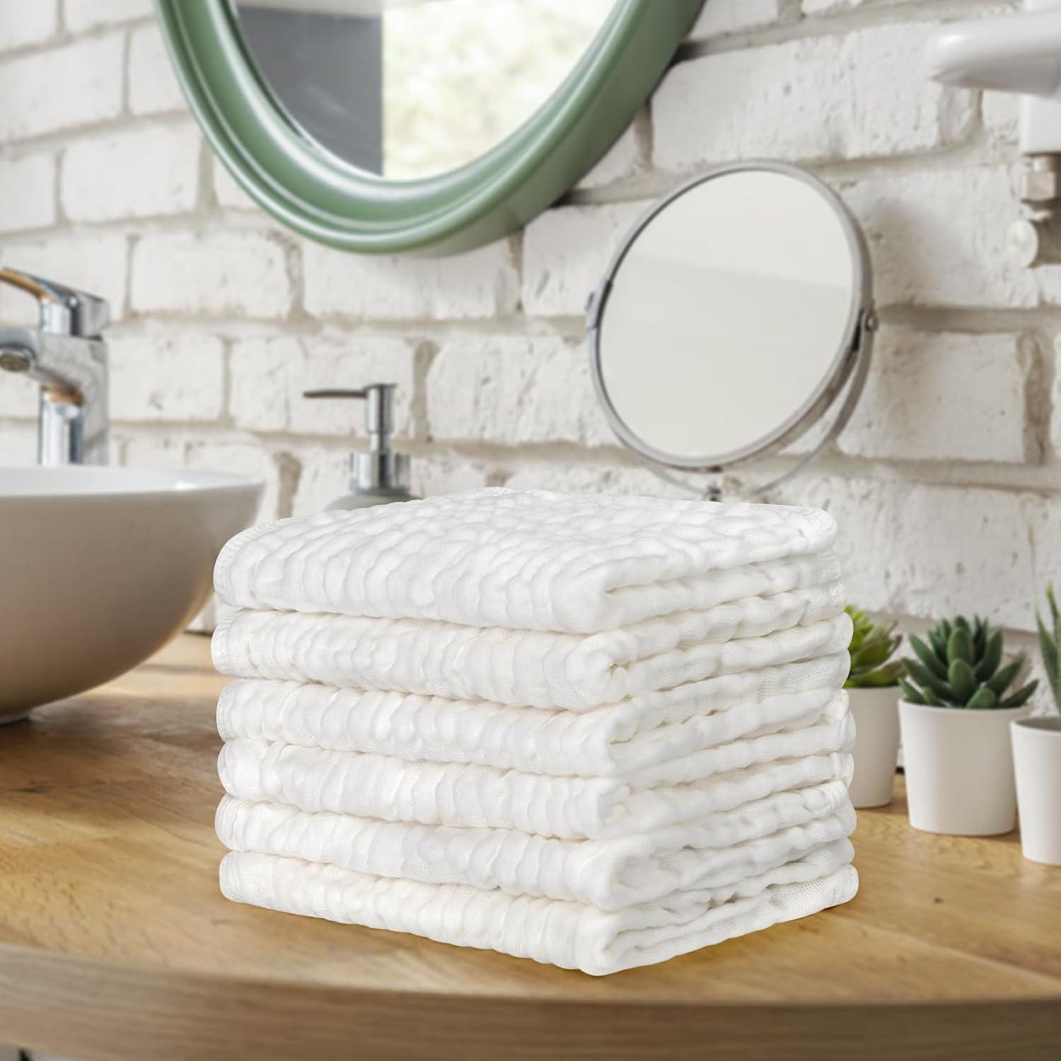 Pañales de Muselina Accmor 100% Algodón 50x25cm 6 Pzas