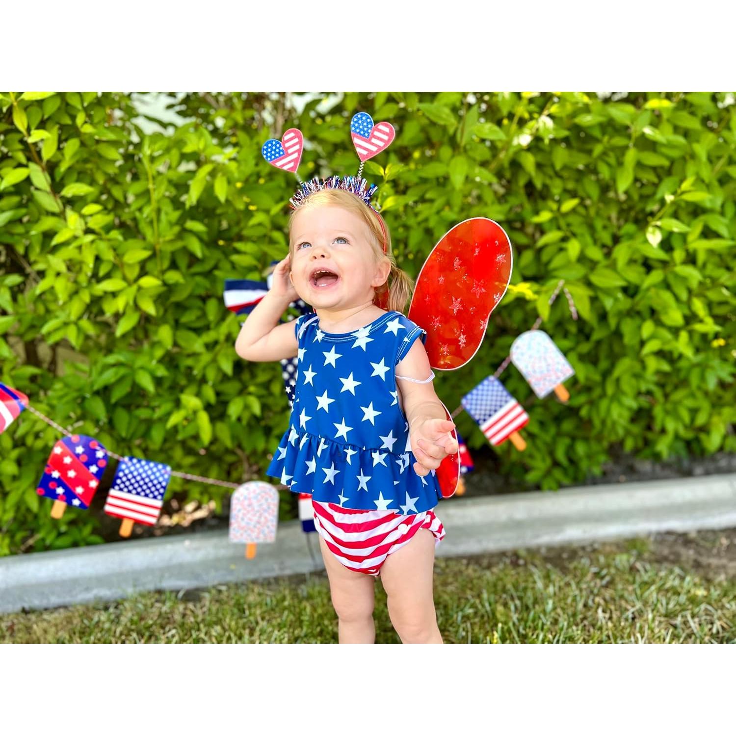 ALVABABY Traje de Baño para Niña 0-1T, Bikini Reutilizable