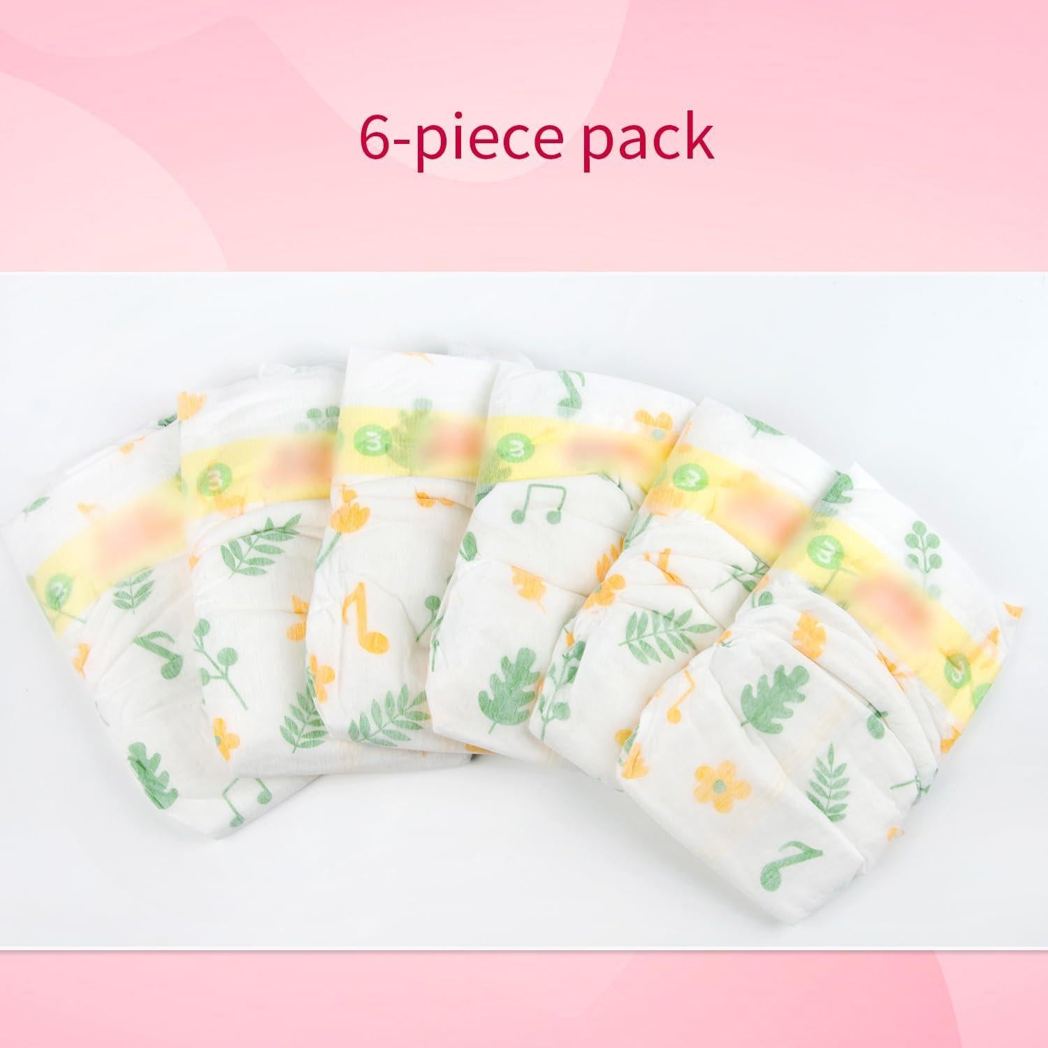 Ropa de Muñeca Reborn 6 Piezas Pañales Reutilizables 17-22"