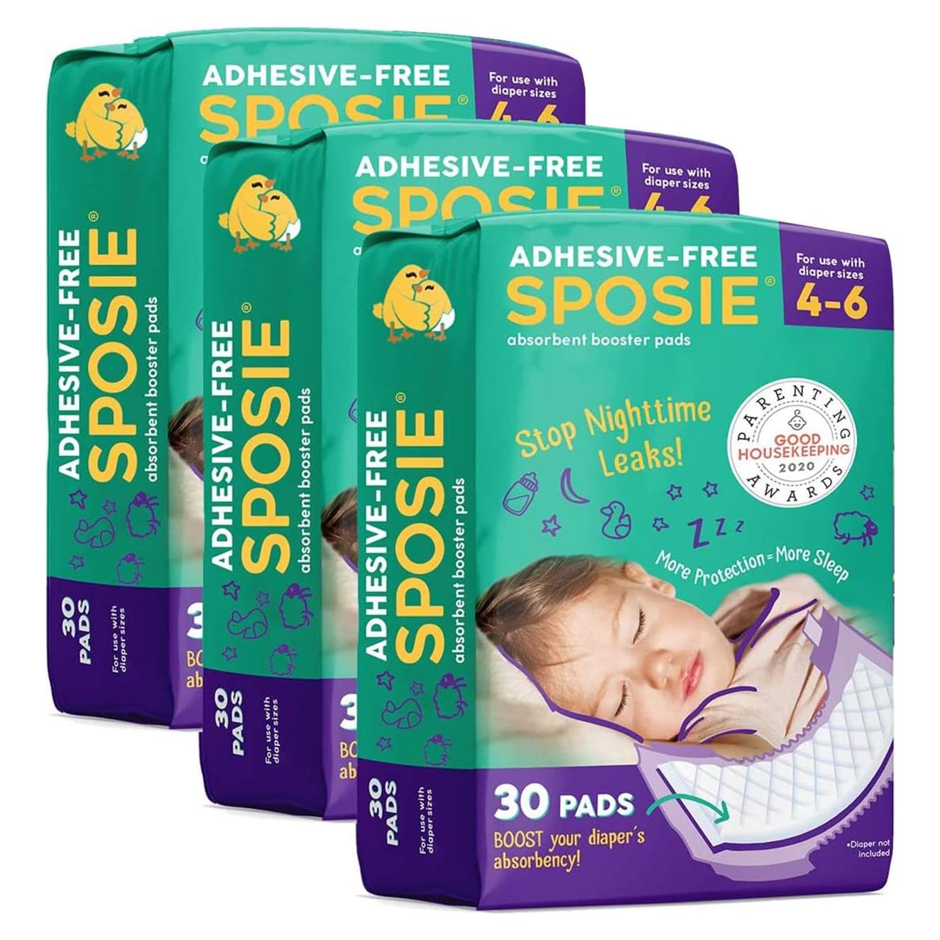 Almohadillas Aumentadoras Sposie para Pañales Nocturnos 90 ct