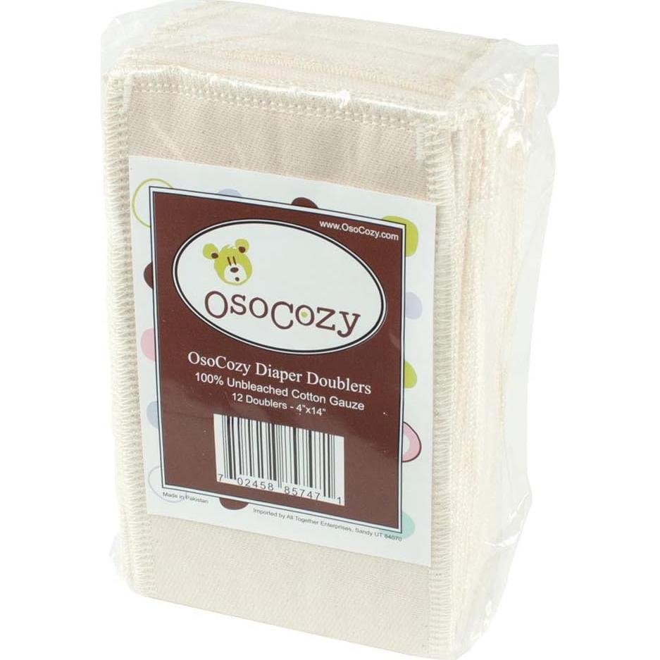Aumentadores de Pañales de Tela OsoCozy - 12 Piezas 100% Algodón