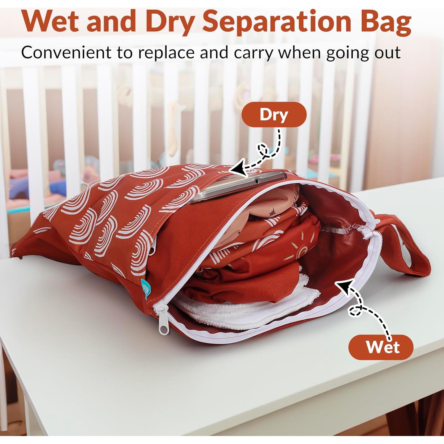 Juego de Pañales de Tela Reutilizables Smarbore - 4 Pzas 2.7-15 kg