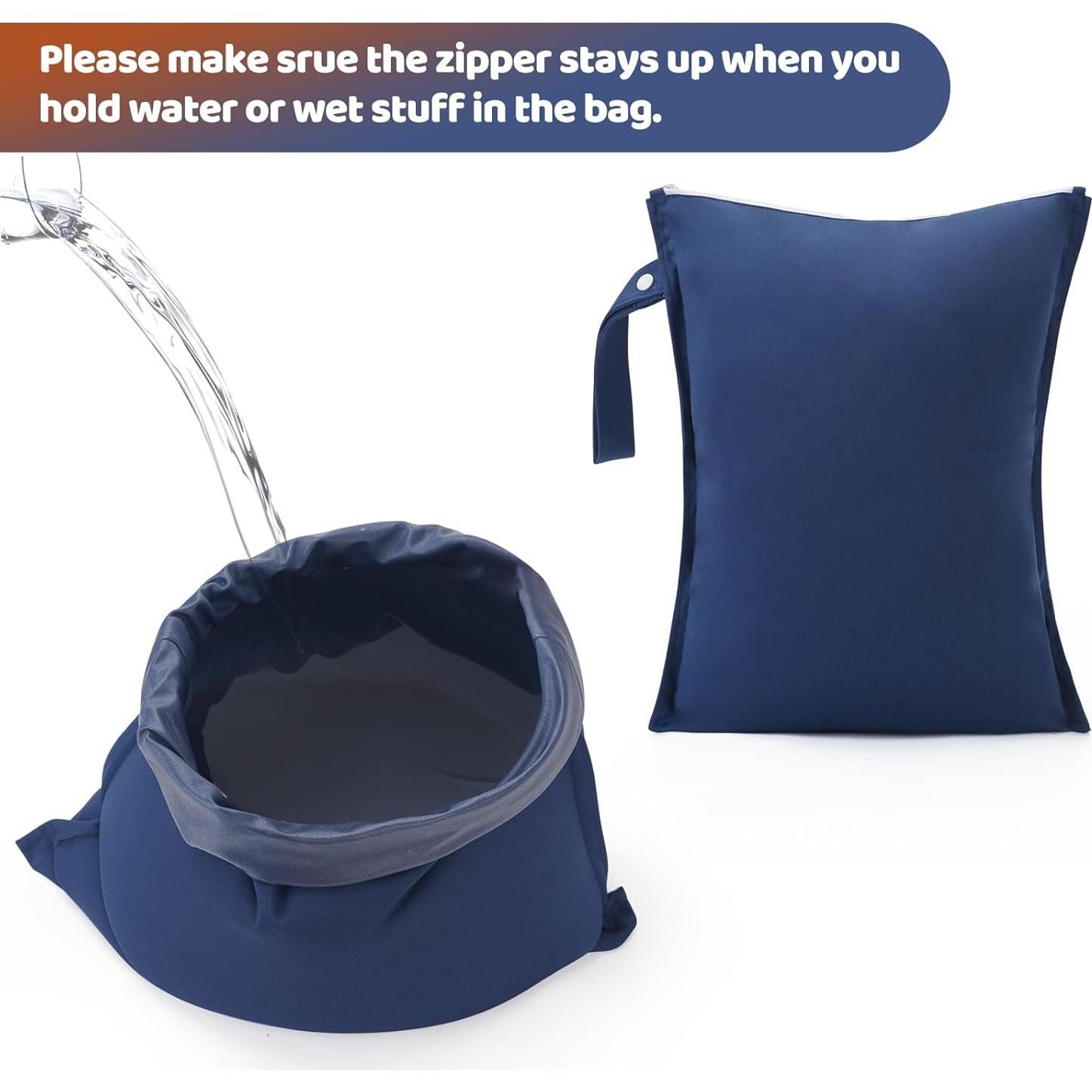 2 Bolsas de Tela Impermeables Eaxin para Pañales Reutilizables