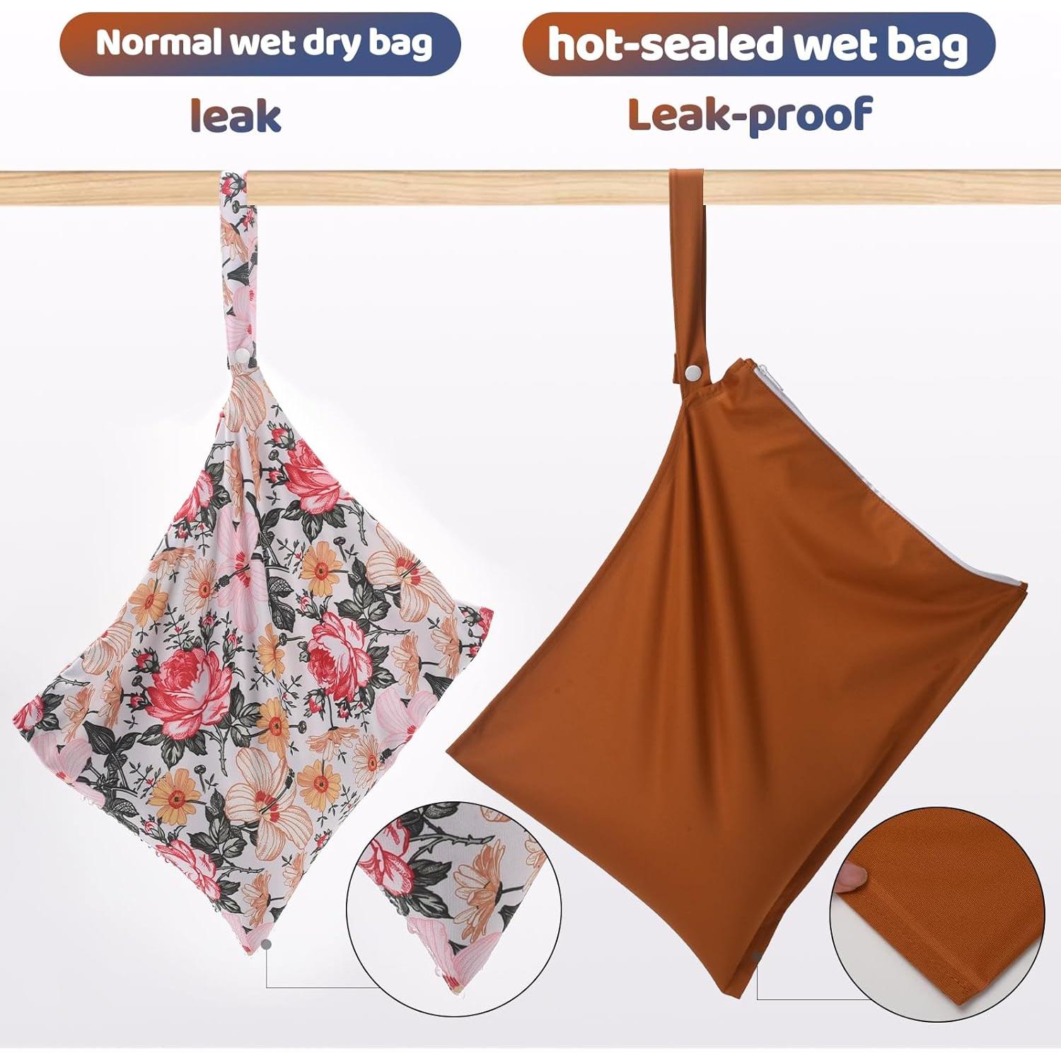 2 Bolsas de Tela Impermeables Eaxin para Pañales Reutilizables