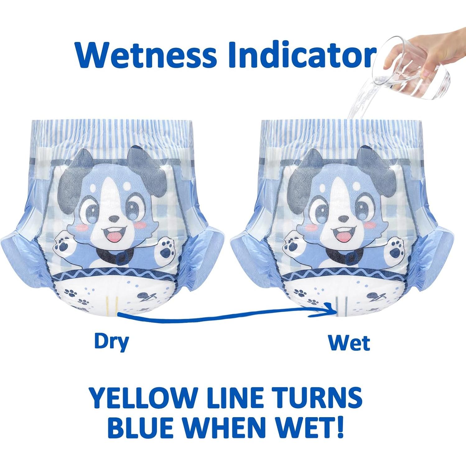 Pañales de Tela Littleforbig Ajustables Adultos 10 Piezas Azul