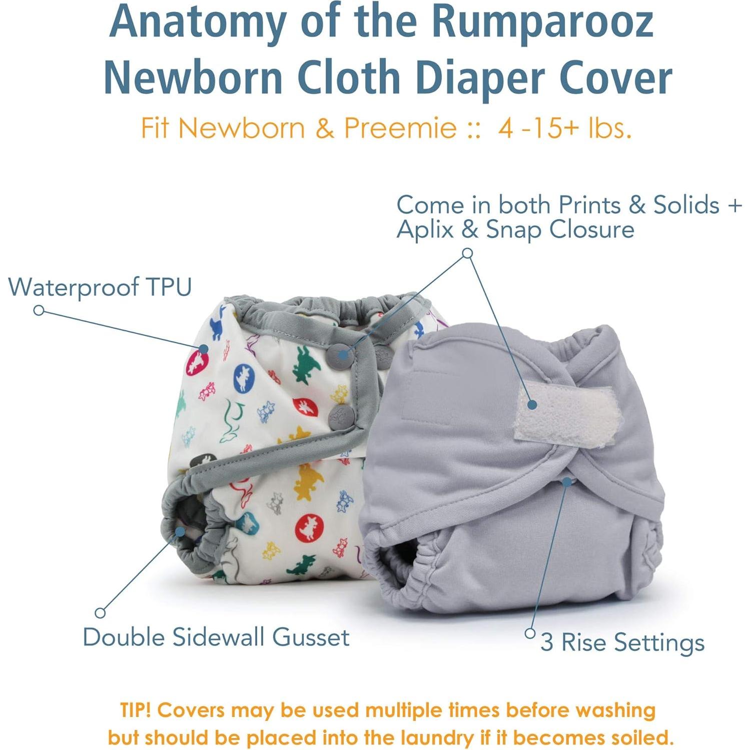 Cubierta de Pañal de Tela Kanga Care Rumparooz Recién Nacido 1.8-6.8 kg