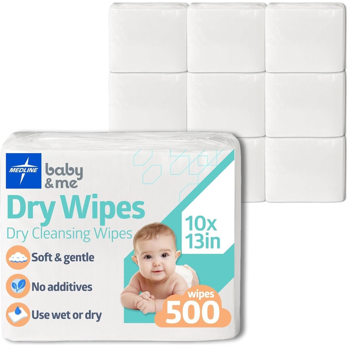 Toallitas Desechables Medline Babysoft 500 Unidades Piel Sensible