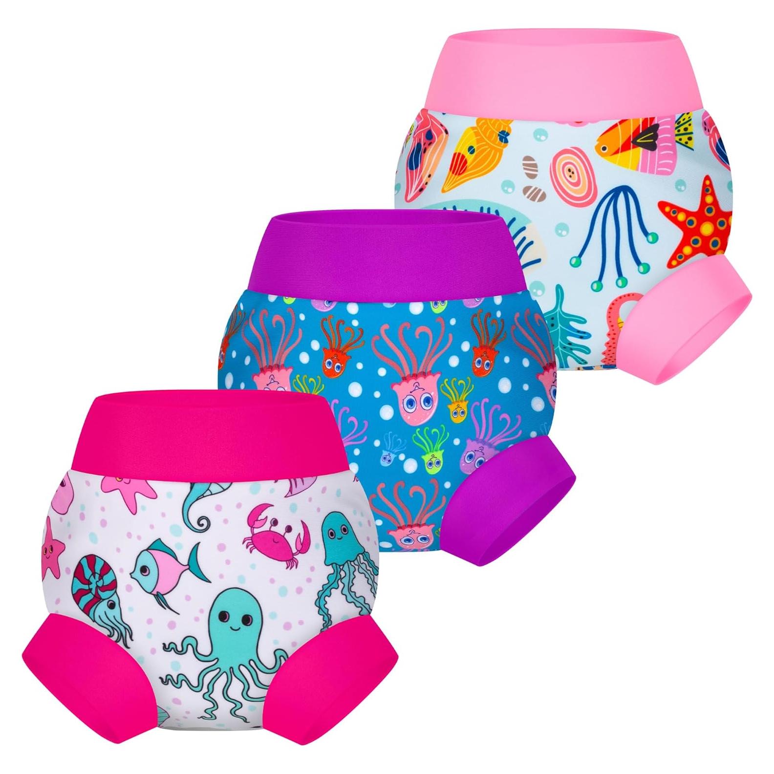 Pañales de Natación Reutilizables BIG ELEPHANT 3pcs 12-24 Meses