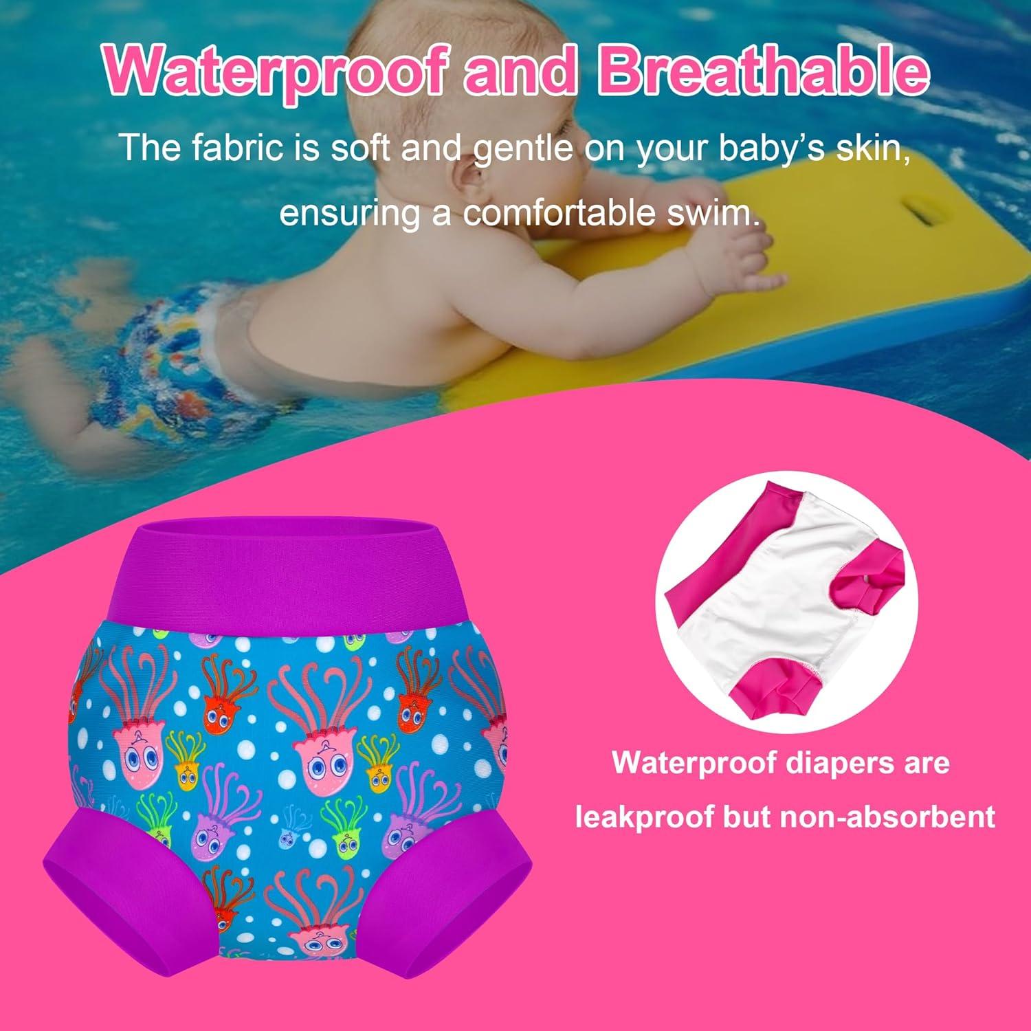 Pañales de Natación Reutilizables BIG ELEPHANT 3pcs 12-24 Meses