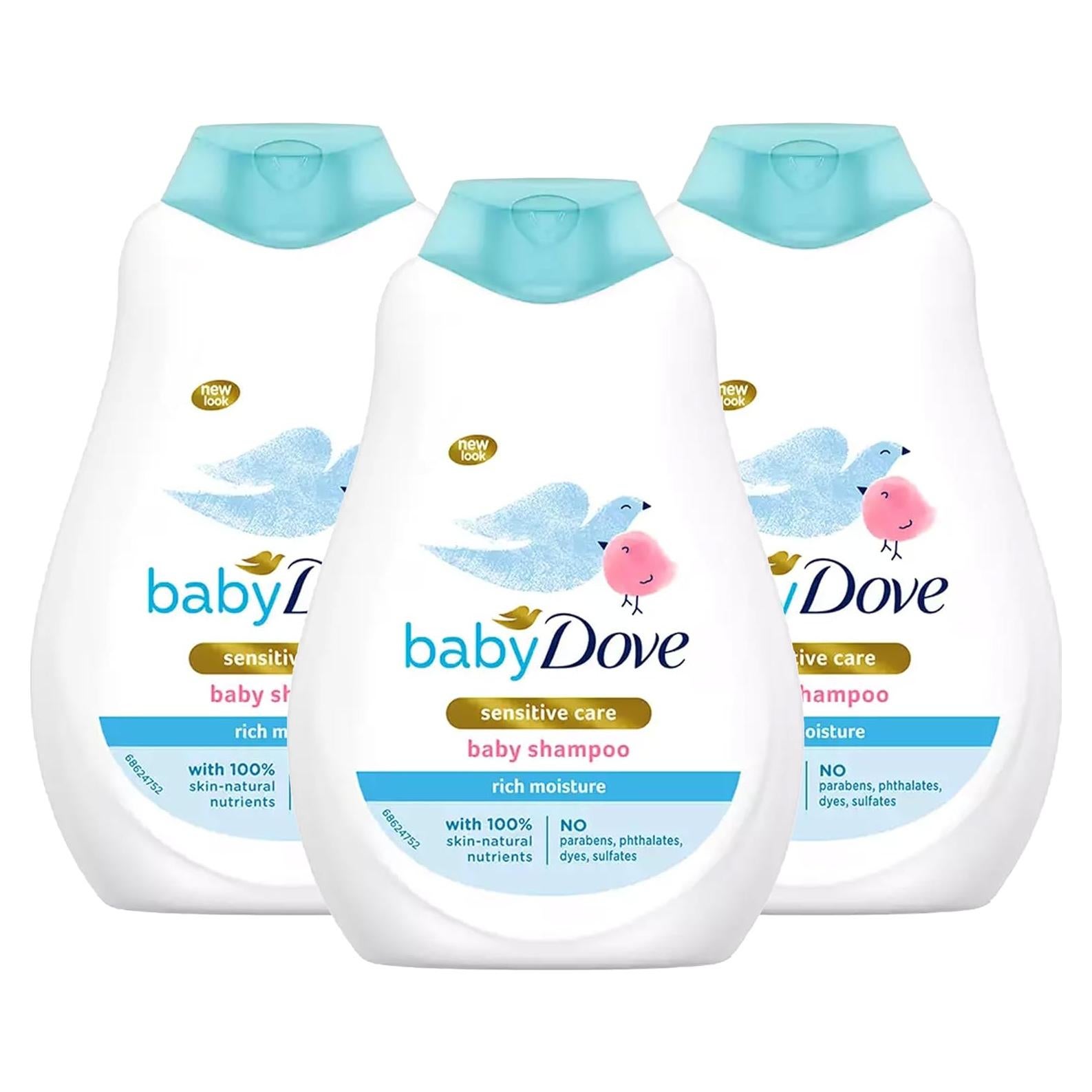 Champú Hidratante Baby Dove 3x200ml - Suave y Sin Lagrimas
