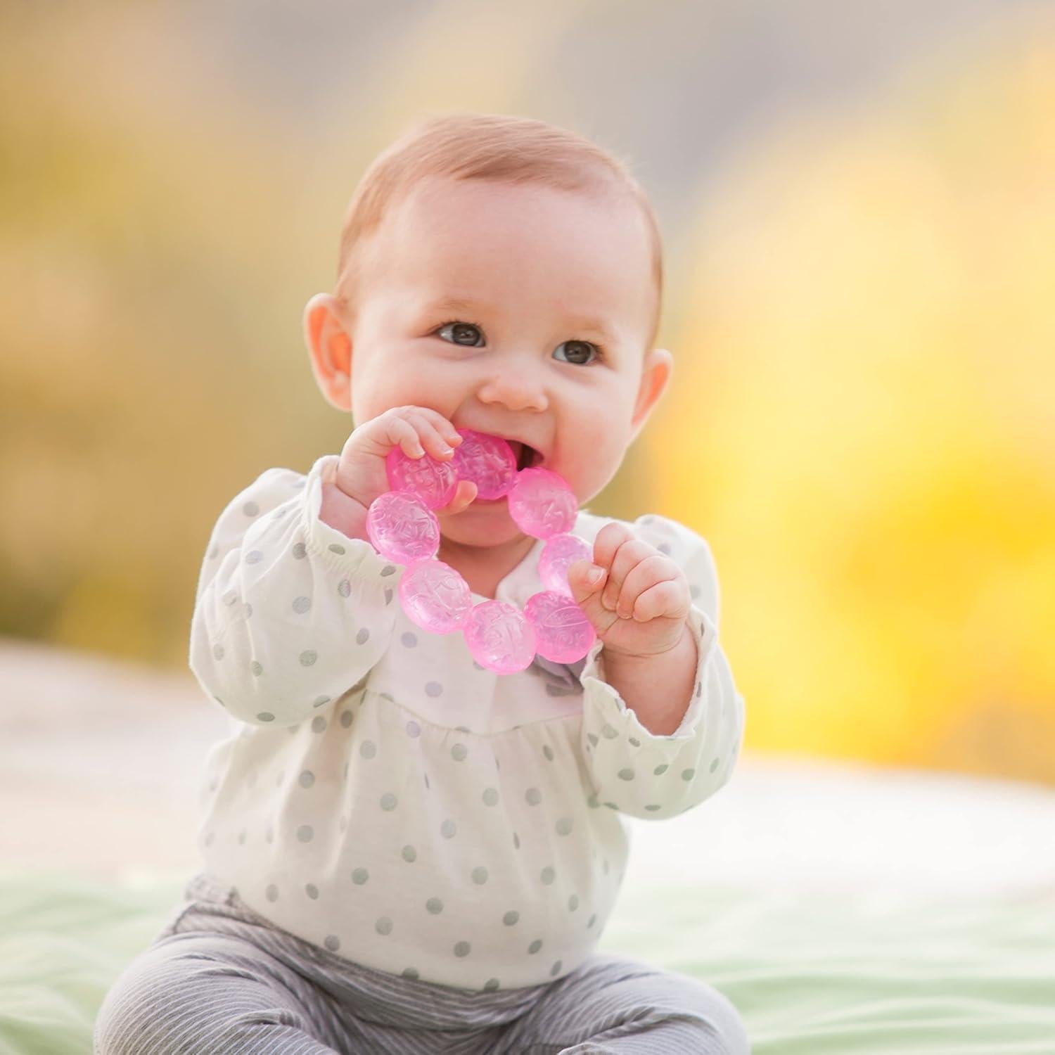 Mordedores de Agua Infantino - Alivio Frío para Bebés, 3 Pzs