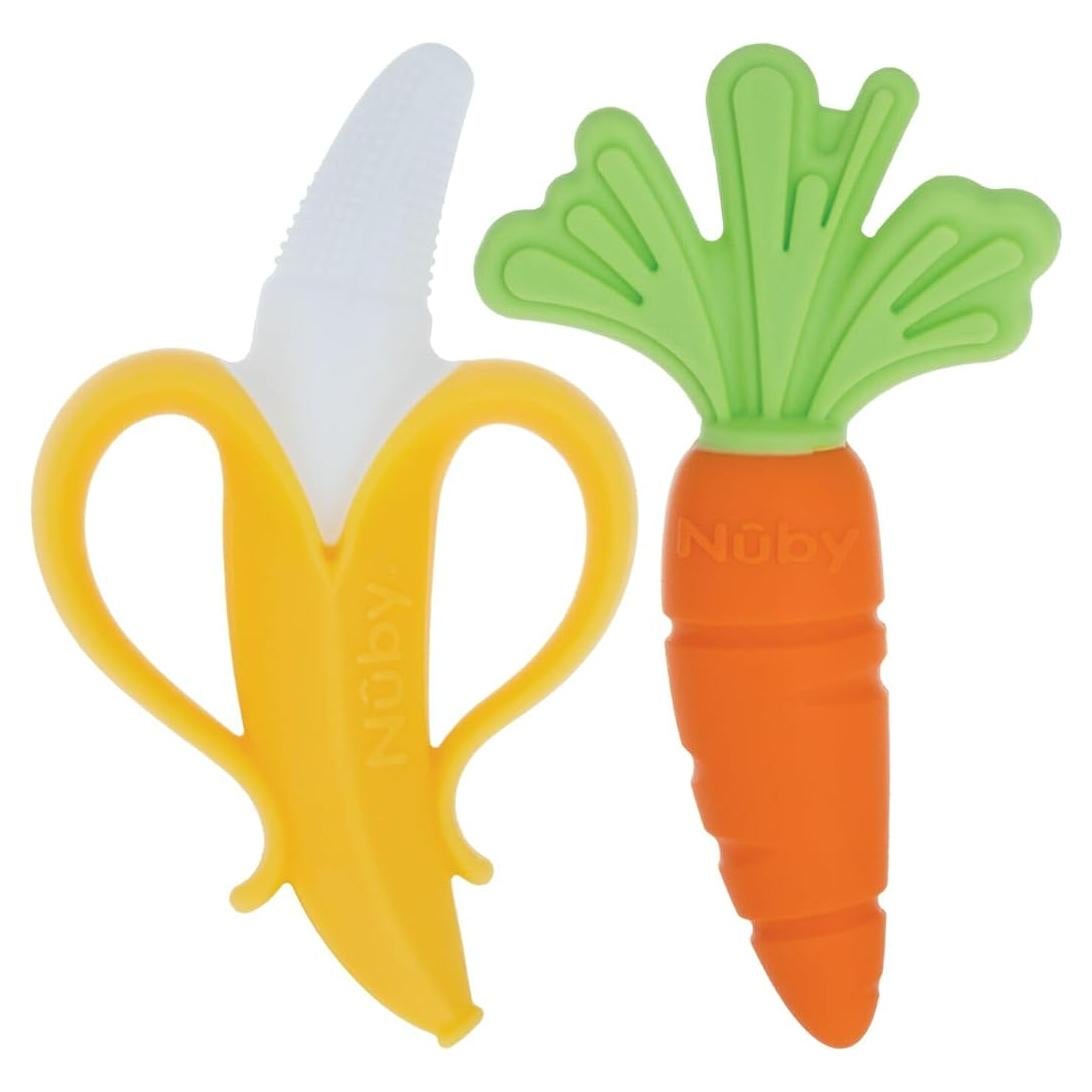 Nuby NanaNubs Cepillo Masajeador y Mordedor para Bebés 3+ Meses