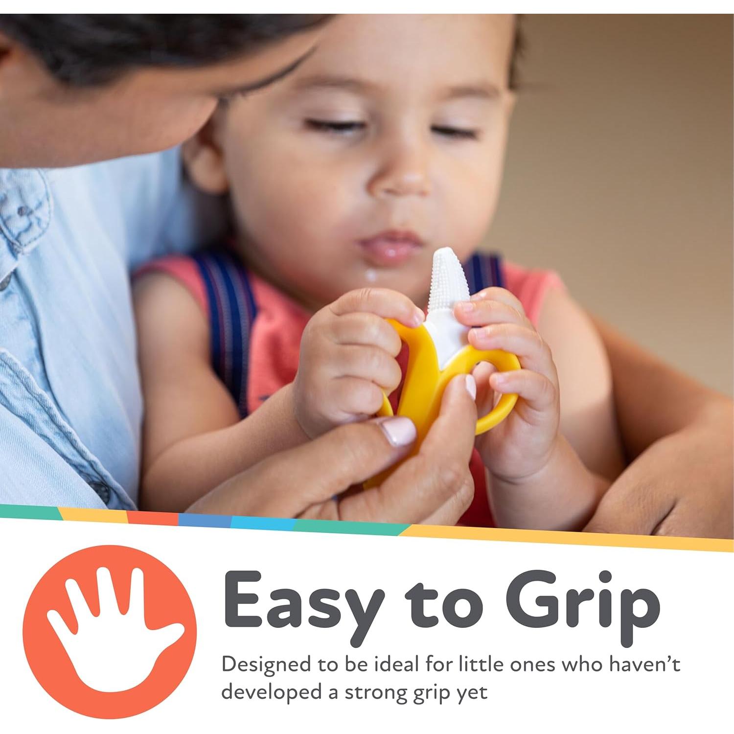 Nuby NanaNubs Cepillo Masajeador y Mordedor para Bebés 3+ Meses