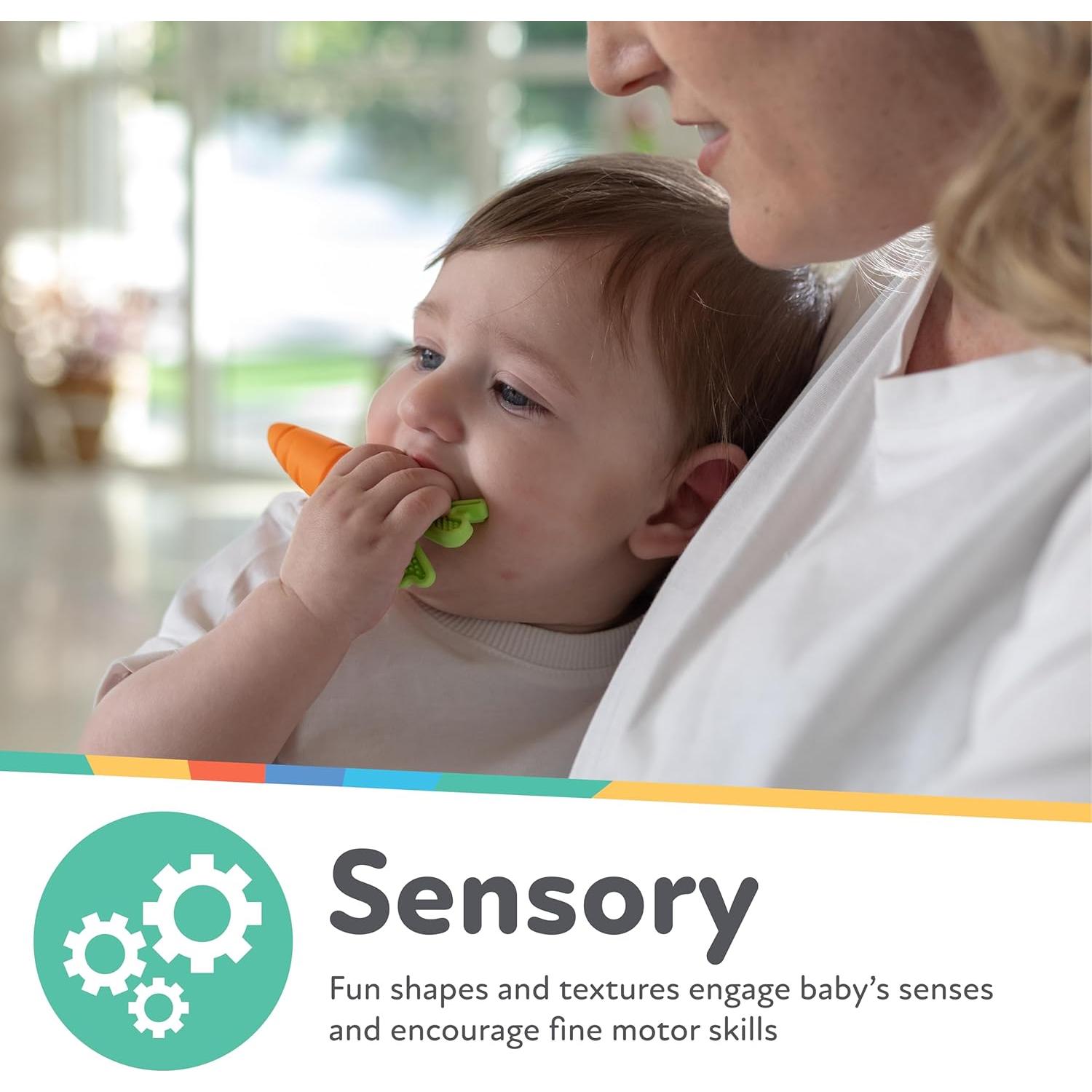 Nuby NanaNubs Cepillo Masajeador y Mordedor para Bebés 3+ Meses