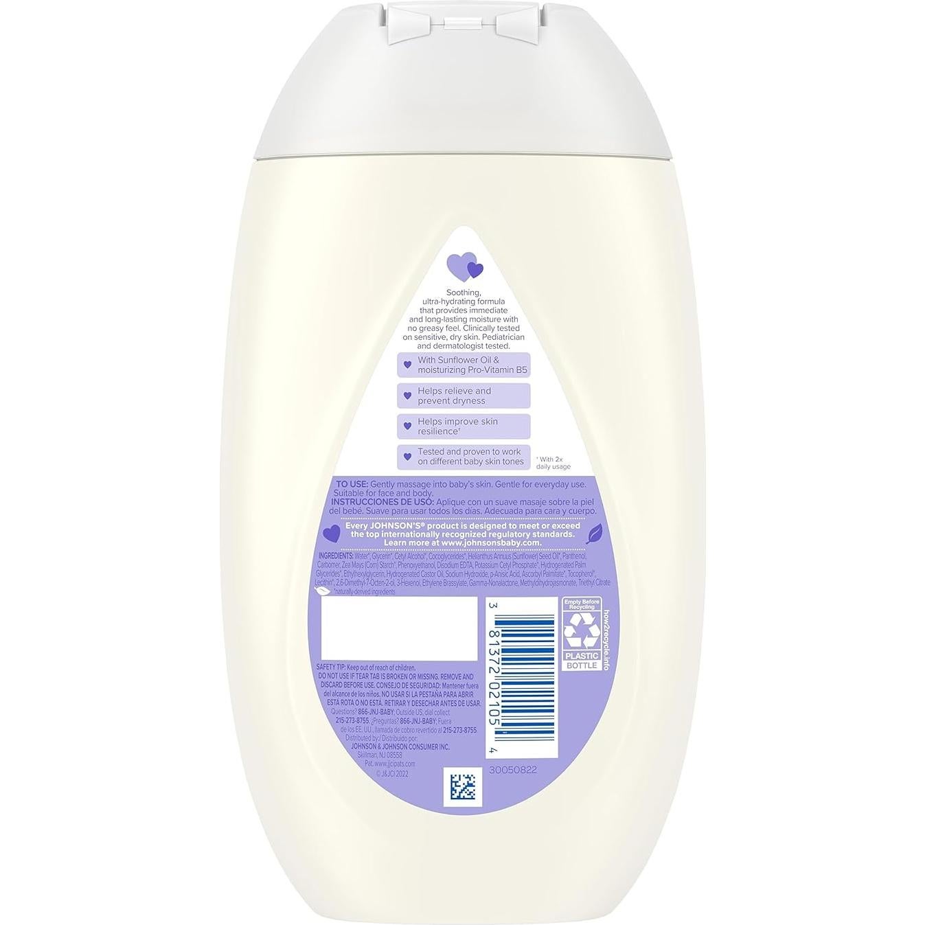 Crema Hidratante Diaria Johnson's Baby Sensitive Care 403.6 ml