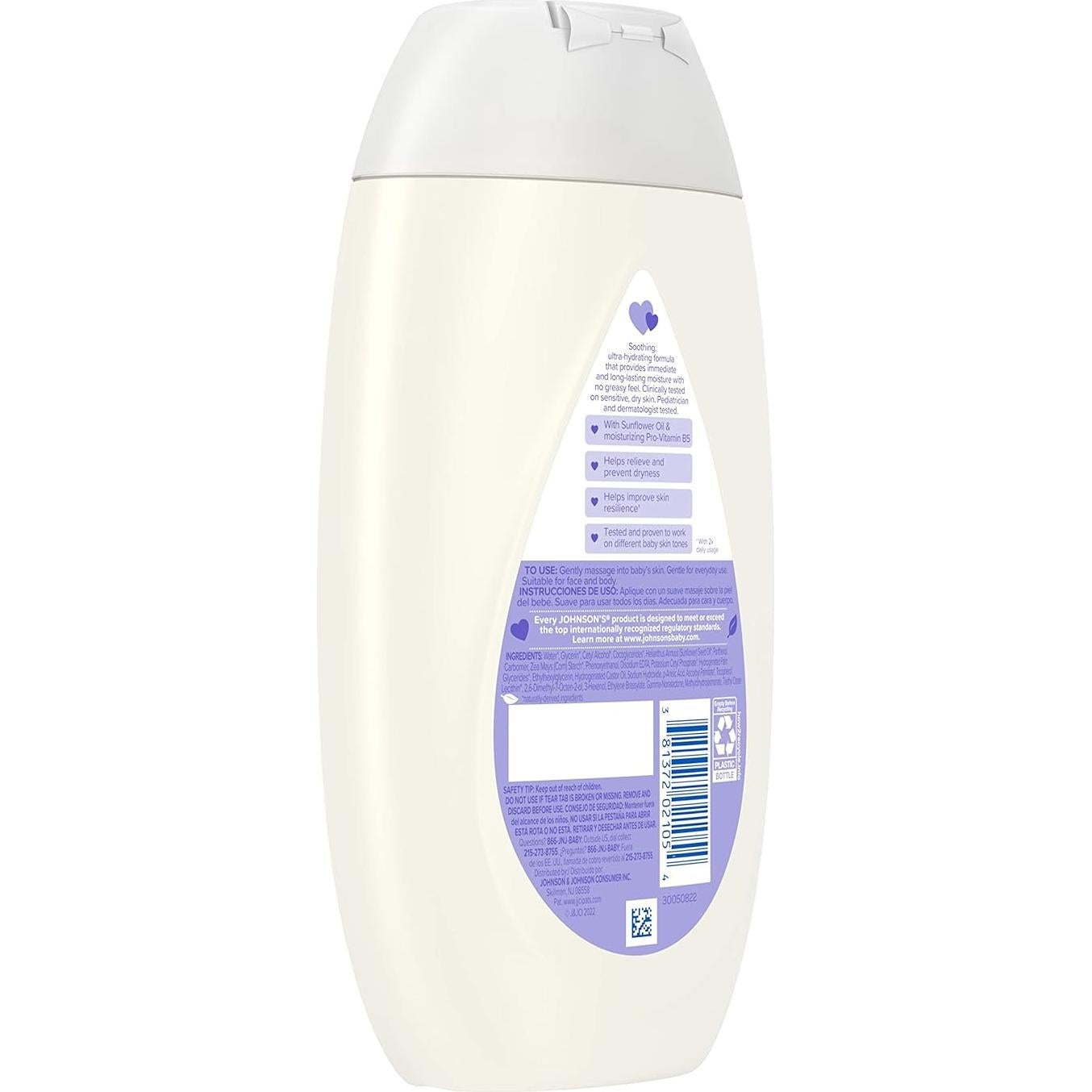 Crema Hidratante Diaria Johnson's Baby Sensitive Care 403.6 ml