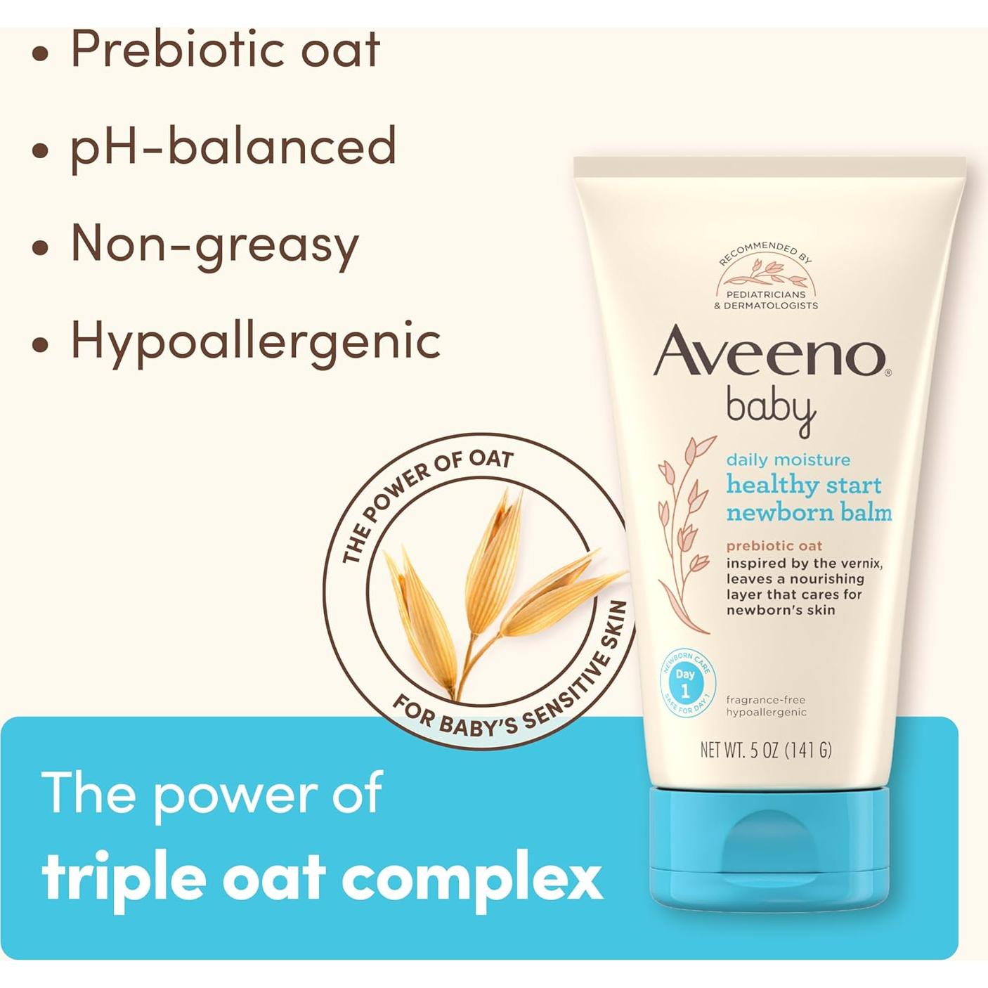 Bálsamo Nutritivo Aveeno Baby Healthy Start 141.75 g Hipoalergénico