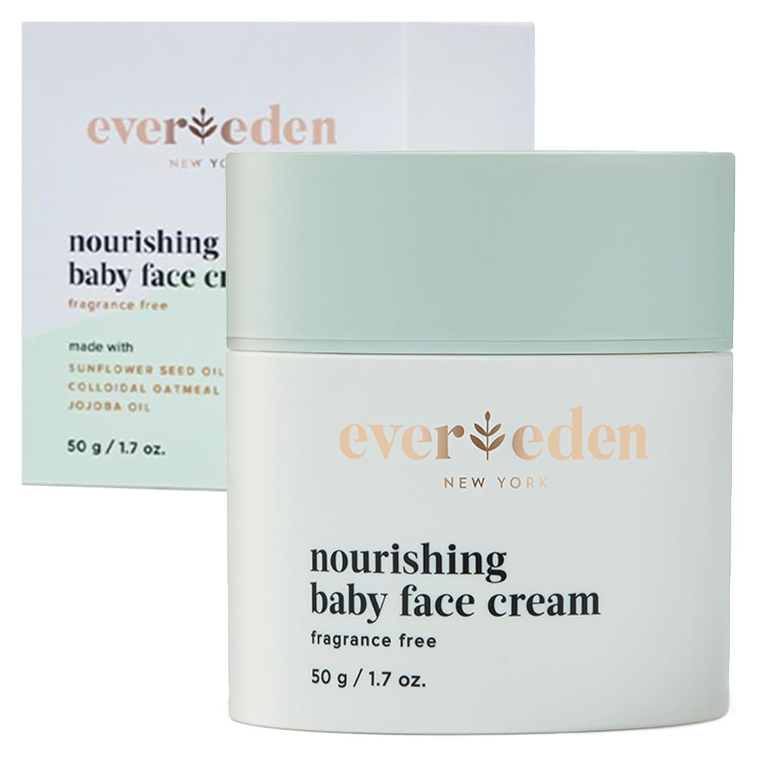 Crema Facial Nutritiva para Bebés Evereden 48 g Sin Fragancia